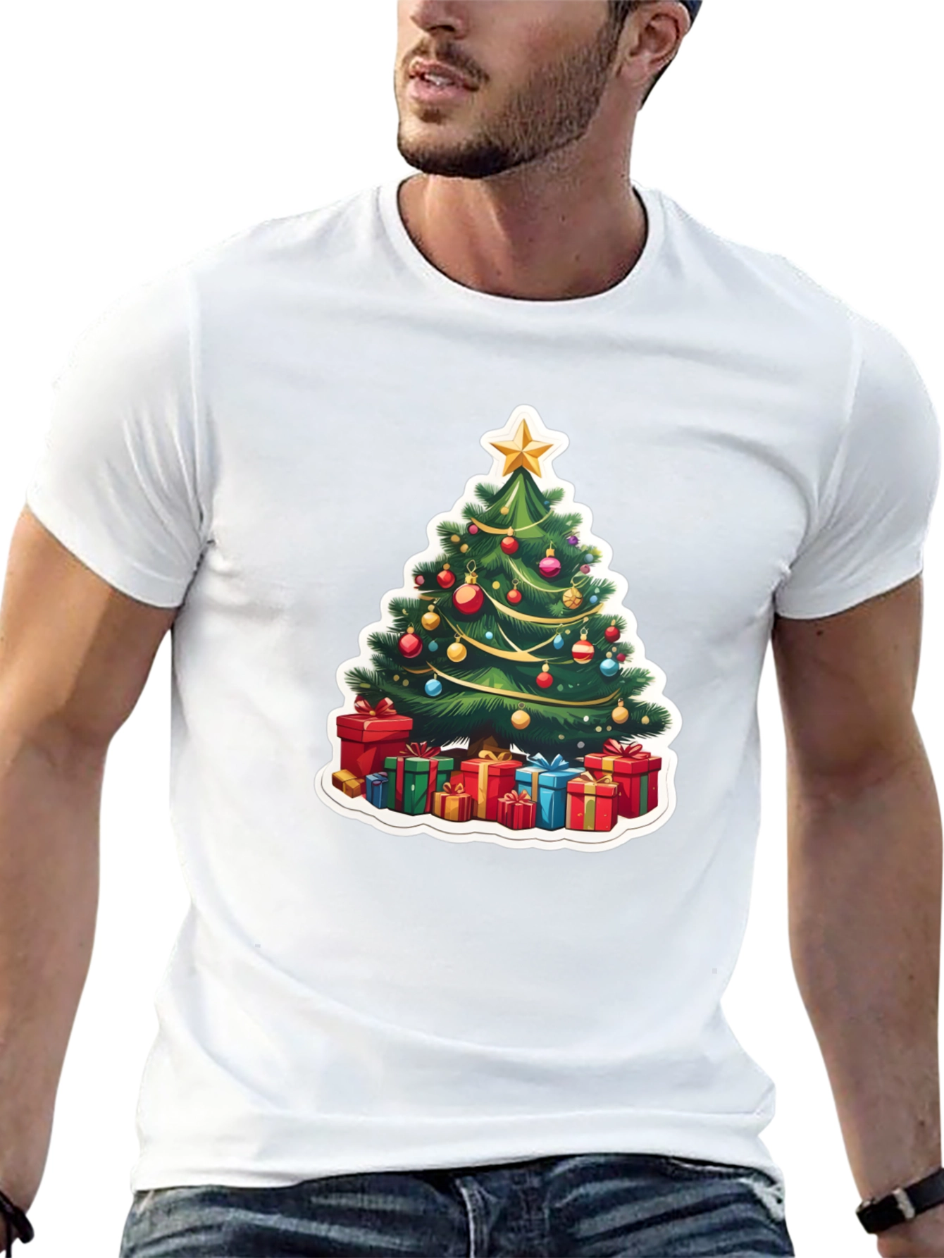 Festive Christmas Tree T-Shirt - Holiday Style
