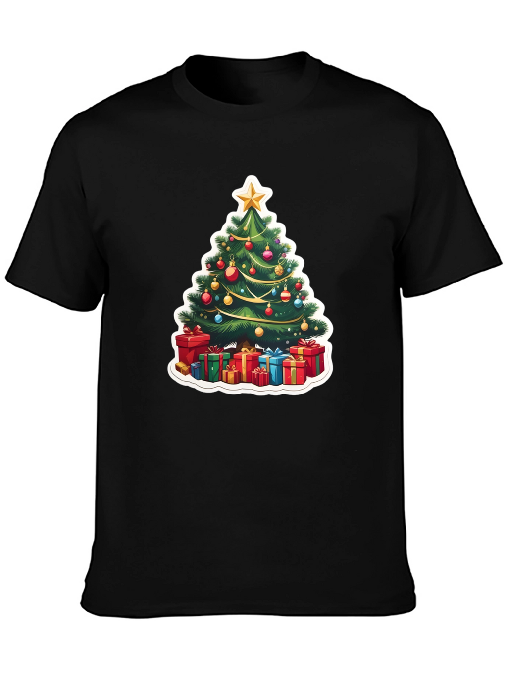 Festive Christmas Tree T-Shirt - Holiday Style