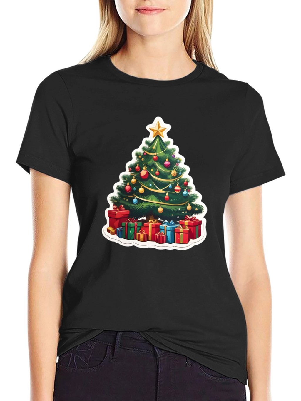 Festive Christmas Tree T-Shirt - Holiday Style