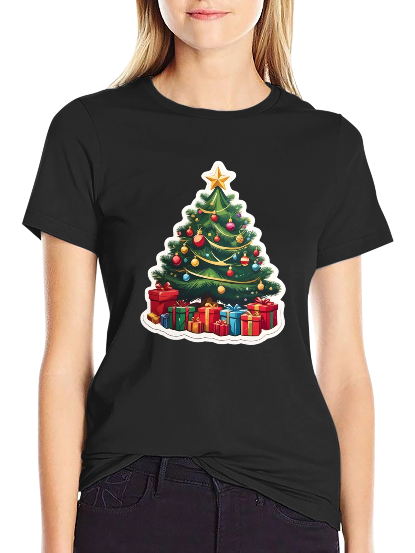 Festive Christmas Tree T-Shirt - Holiday Style