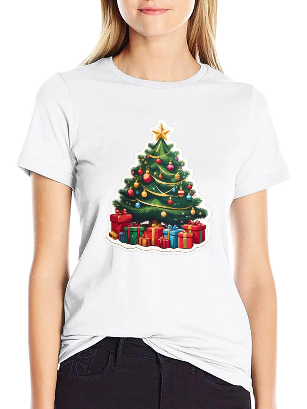Festive Christmas Tree T-Shirt - Holiday Style