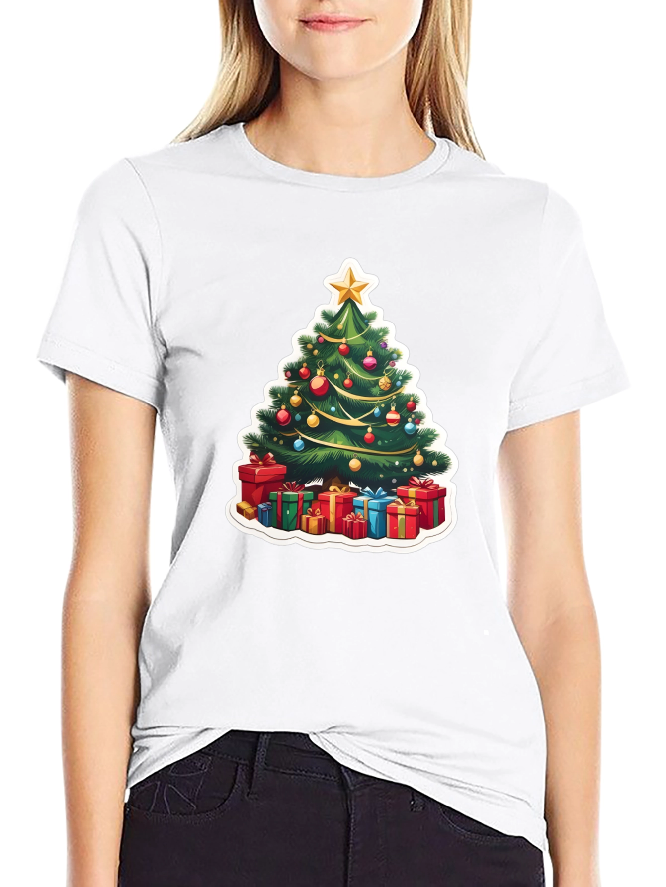 Festive Christmas Tree T-Shirt - Holiday Style