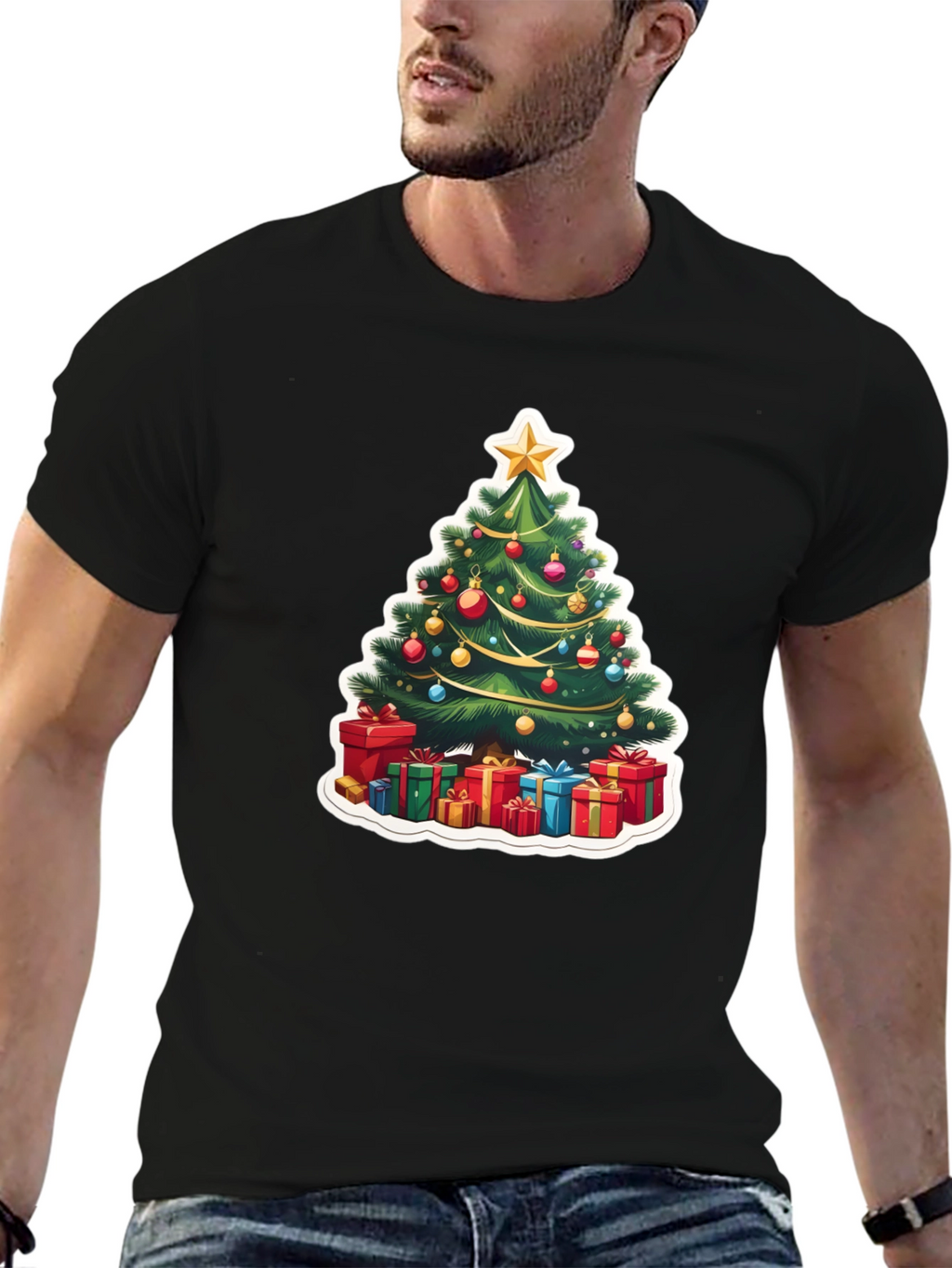 Festive Christmas Tree T-Shirt - Holiday Style