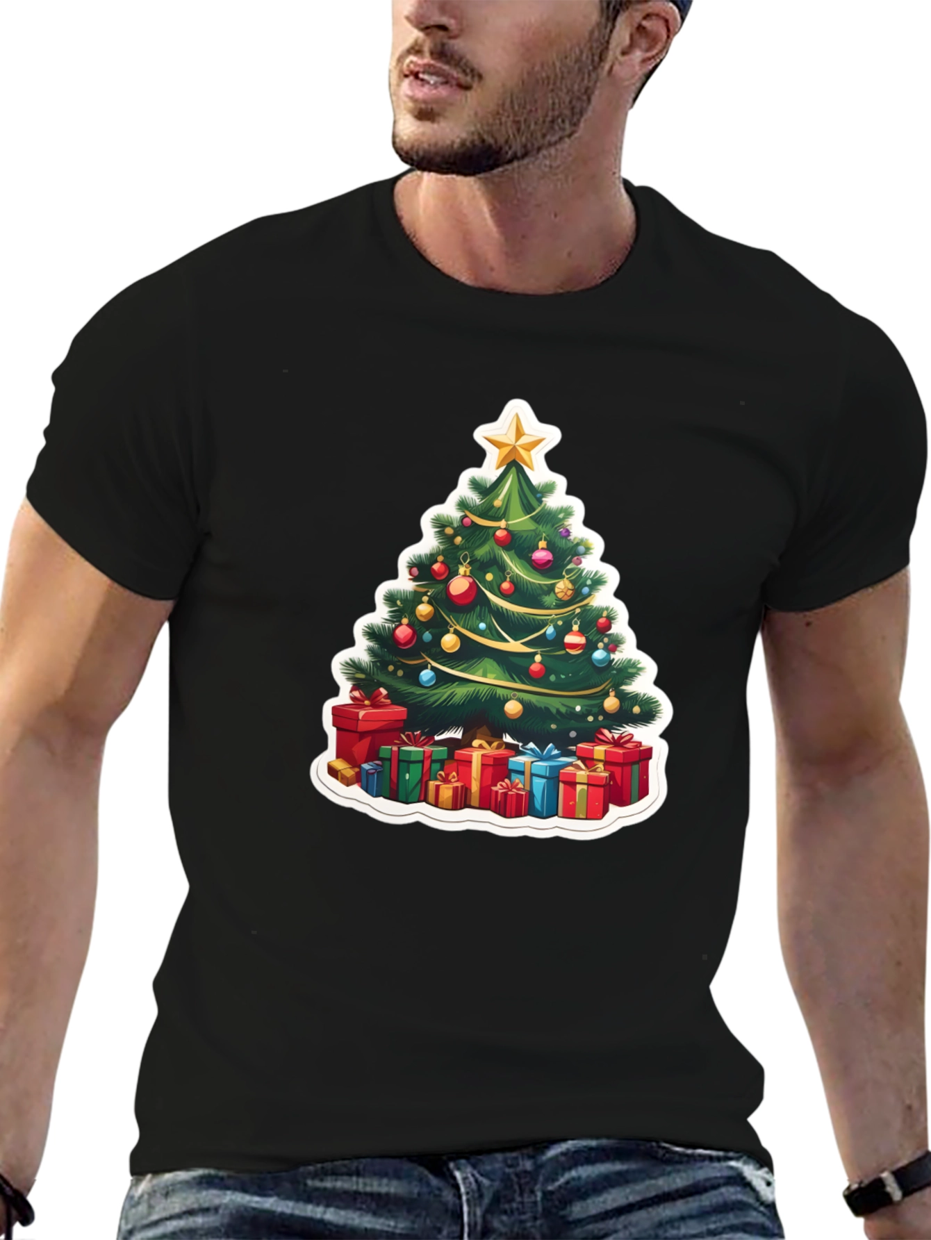 Festive Christmas Tree T-Shirt - Holiday Style