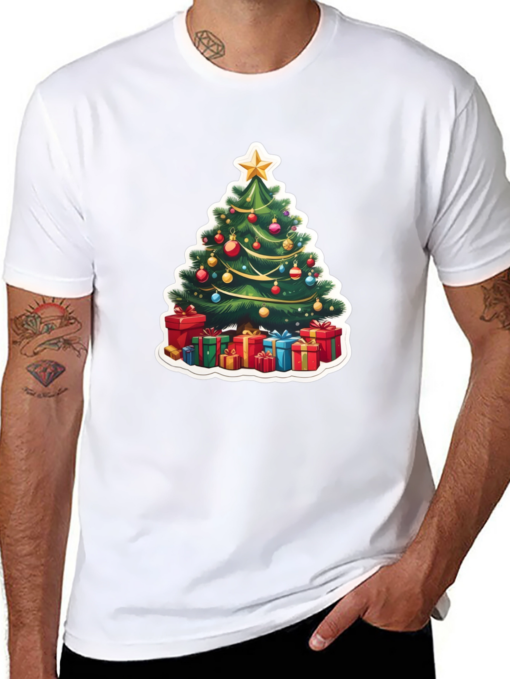 Festive Christmas Tree T-Shirt - Holiday Style