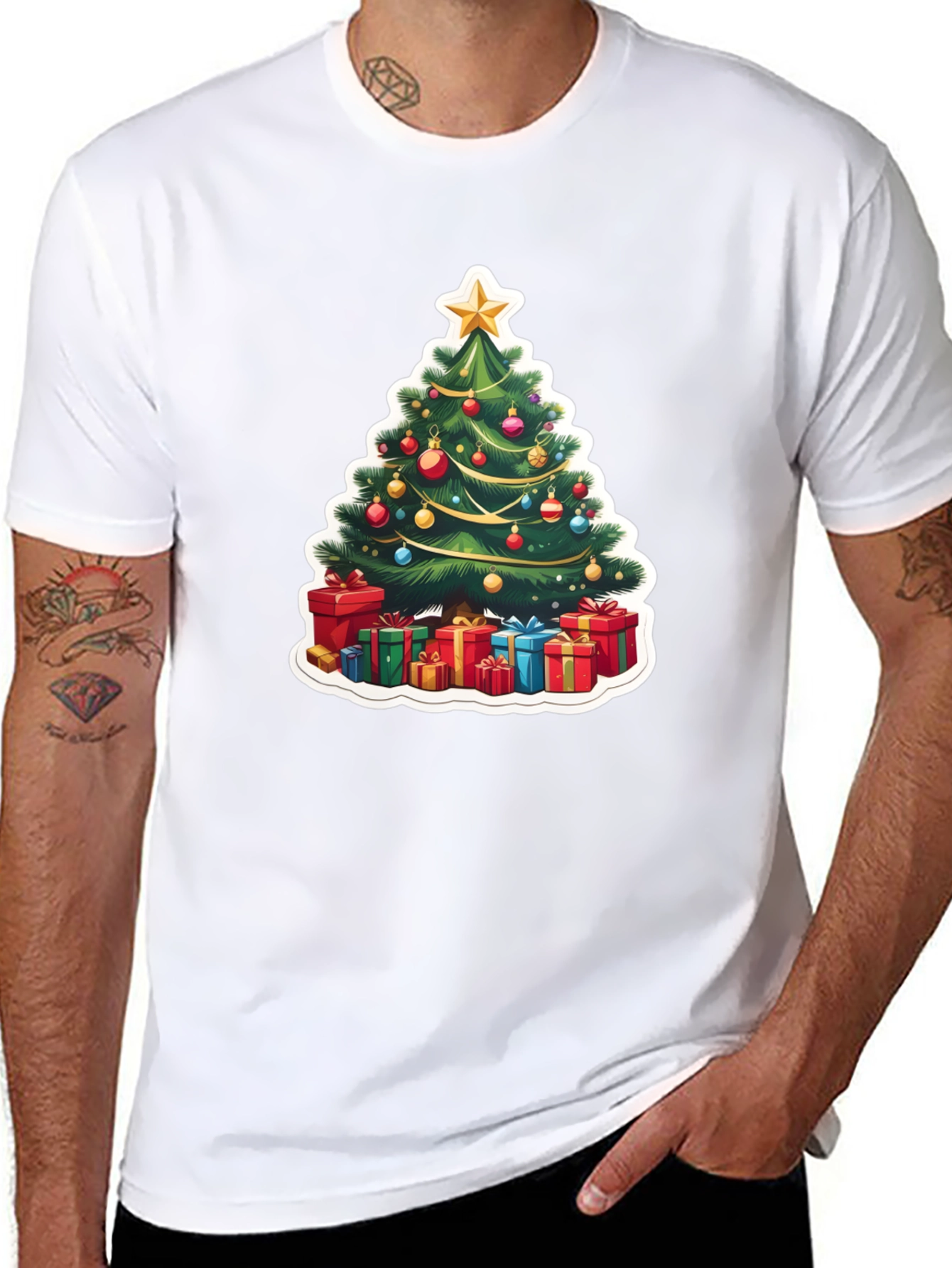 Festive Christmas Tree T-Shirt - Holiday Style