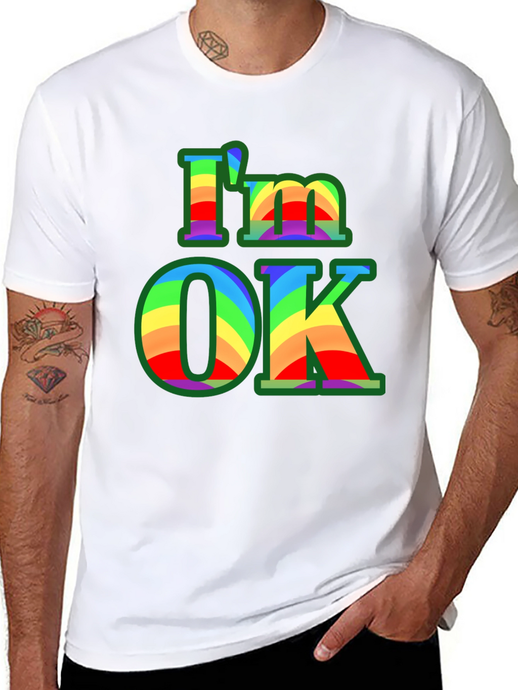 Im OK Rainbow T-Shirt