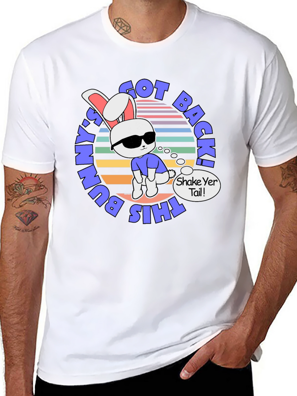 Cool Bunny Back! Graphic Tee