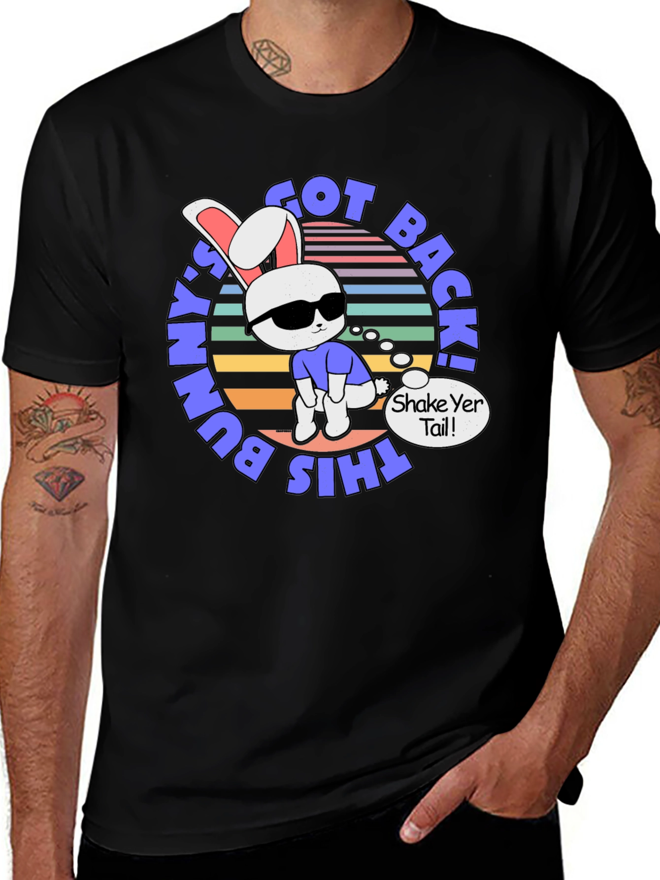 Cool Bunny Back! Graphic Tee