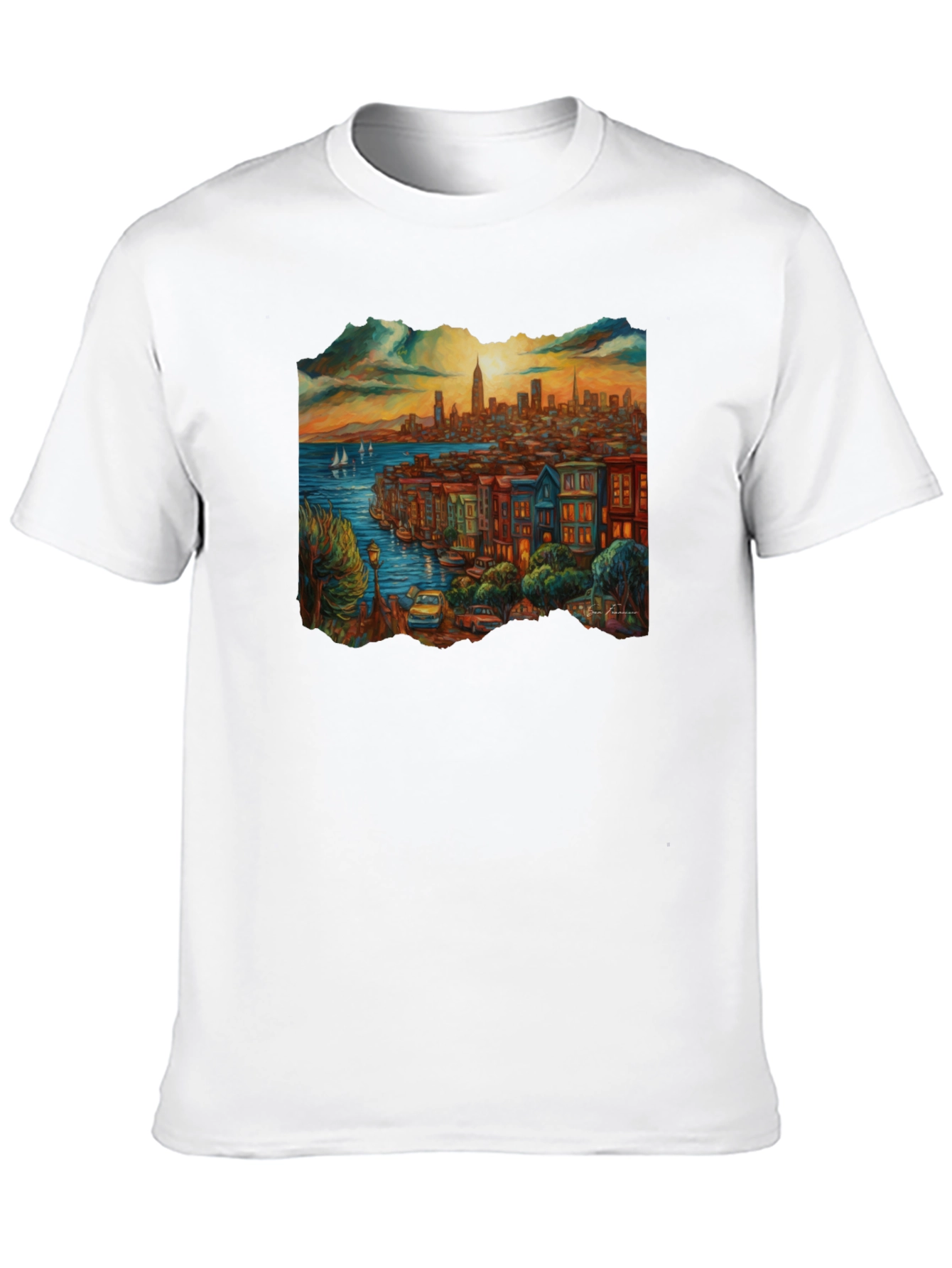 Cityscape Graphic Tee - Black