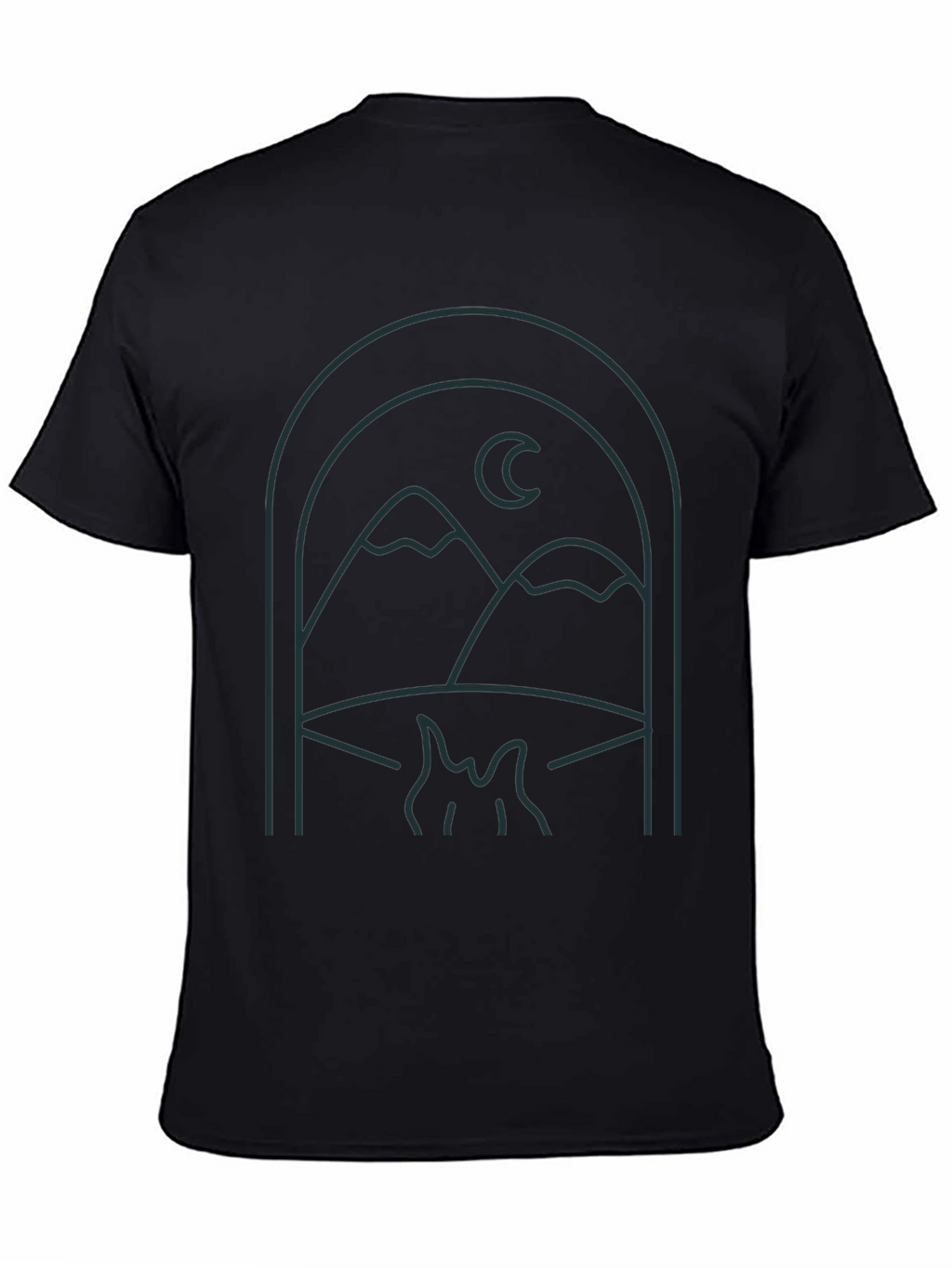 Mountains & Moon Graphic T-Shirt