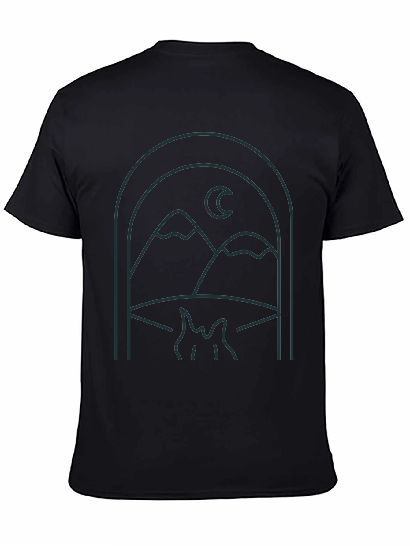 Mountains & Moon Graphic T-Shirt