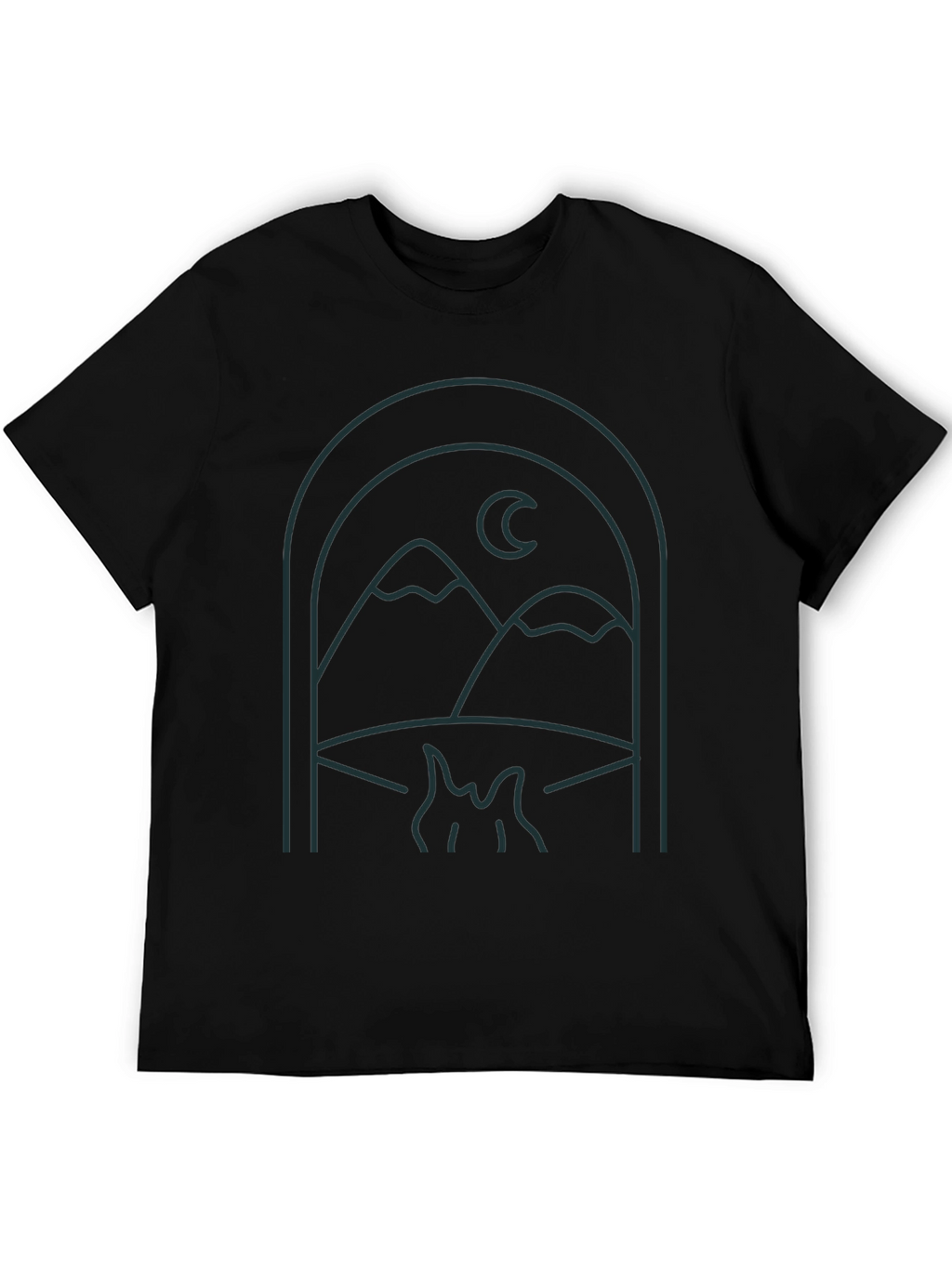 Mountains & Moon Graphic T-Shirt