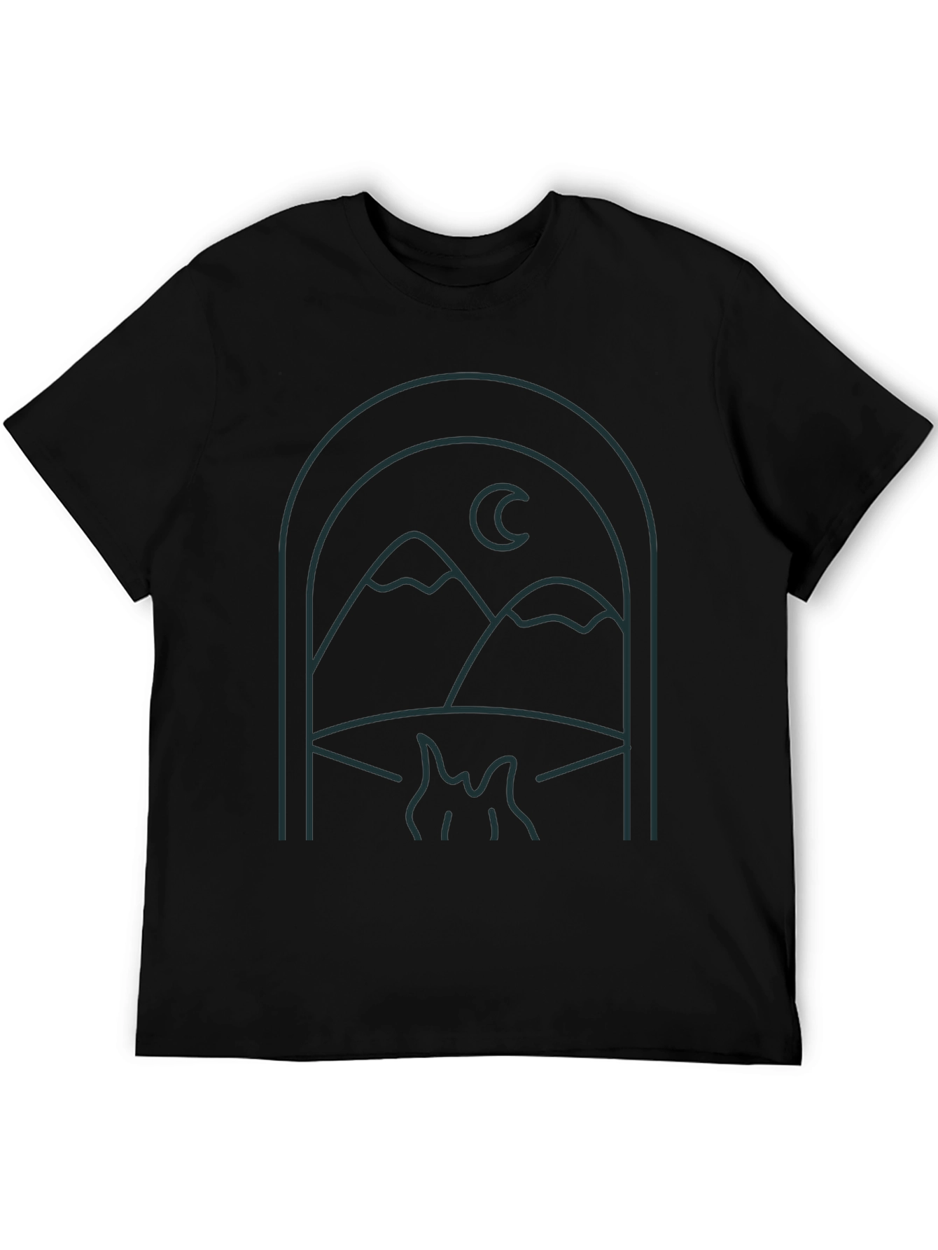 Mountains & Moon Graphic T-Shirt
