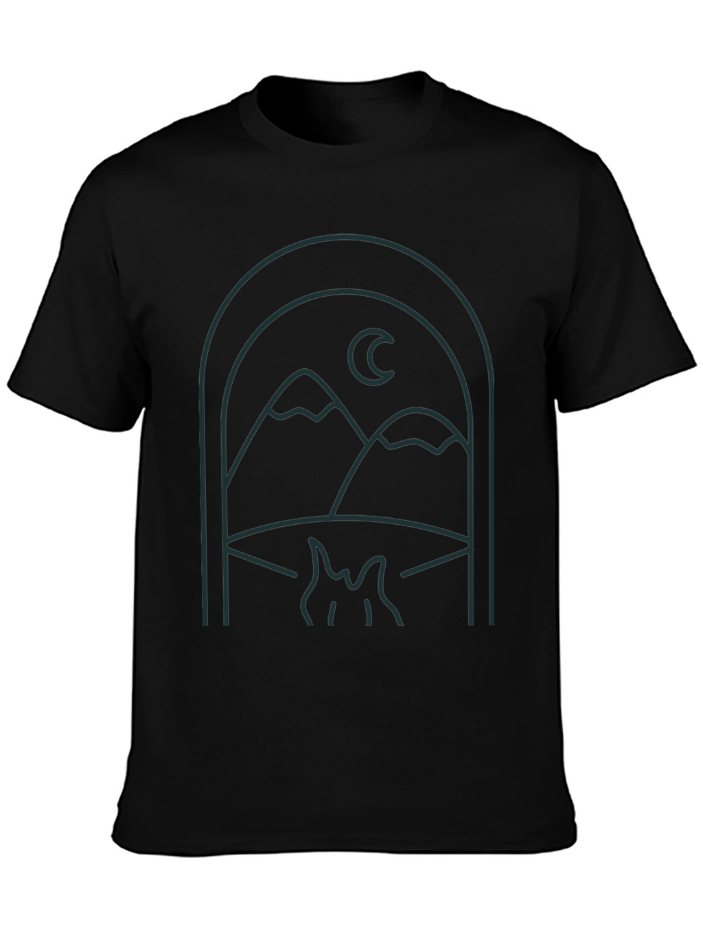 Mountains & Moon Graphic T-Shirt