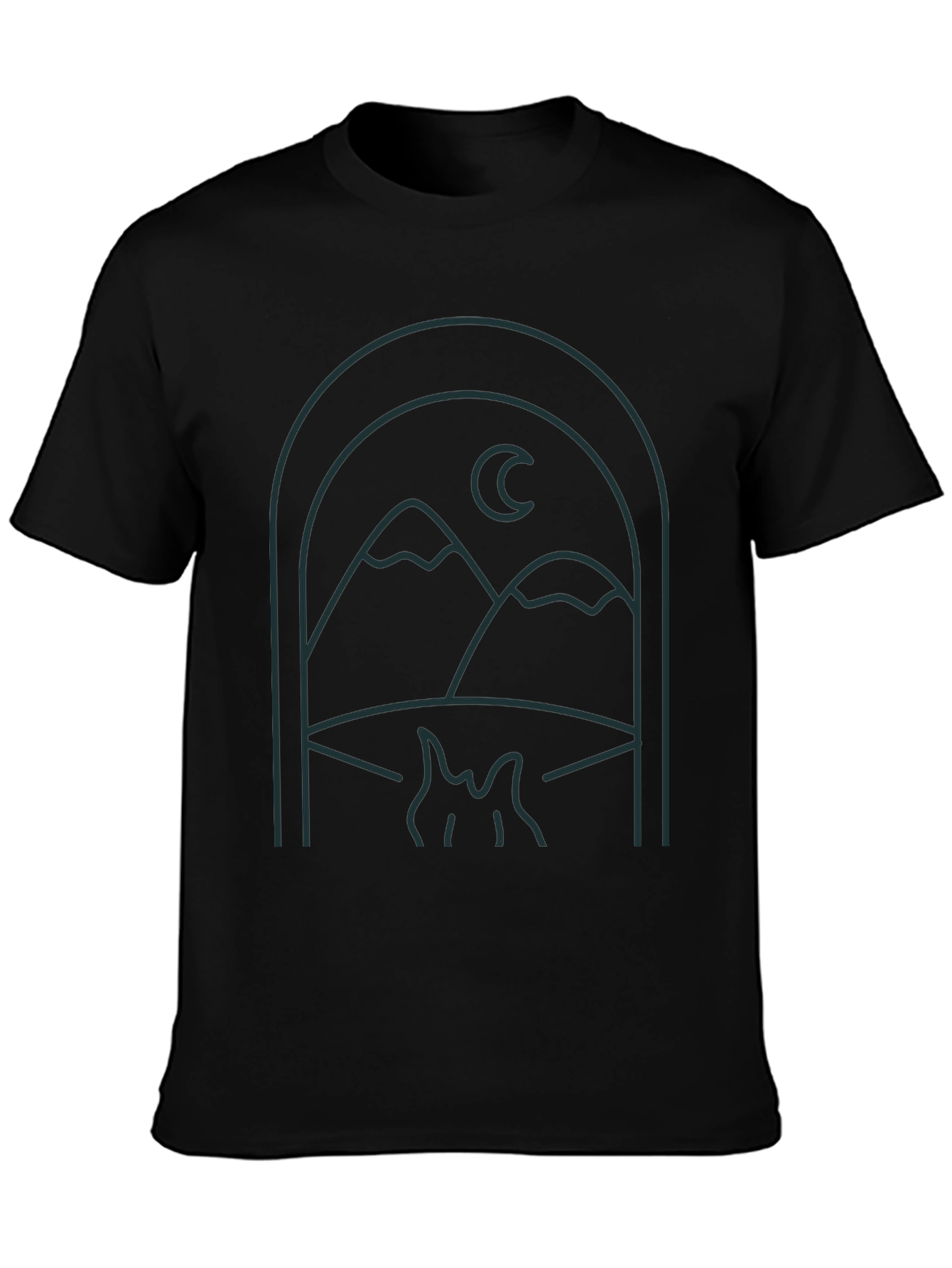 Mountains & Moon Graphic T-Shirt