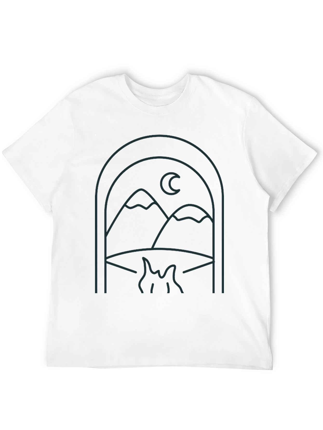Mountains & Moon Graphic T-Shirt