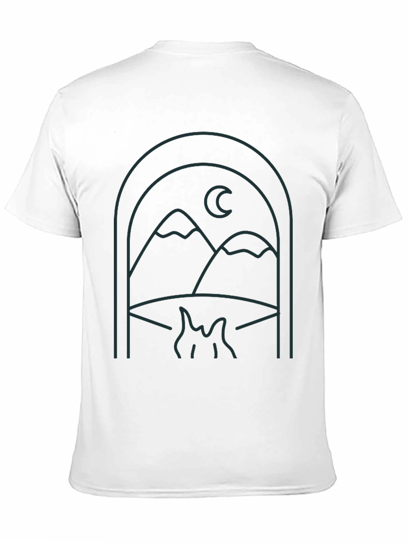 Mountains & Moon Graphic T-Shirt