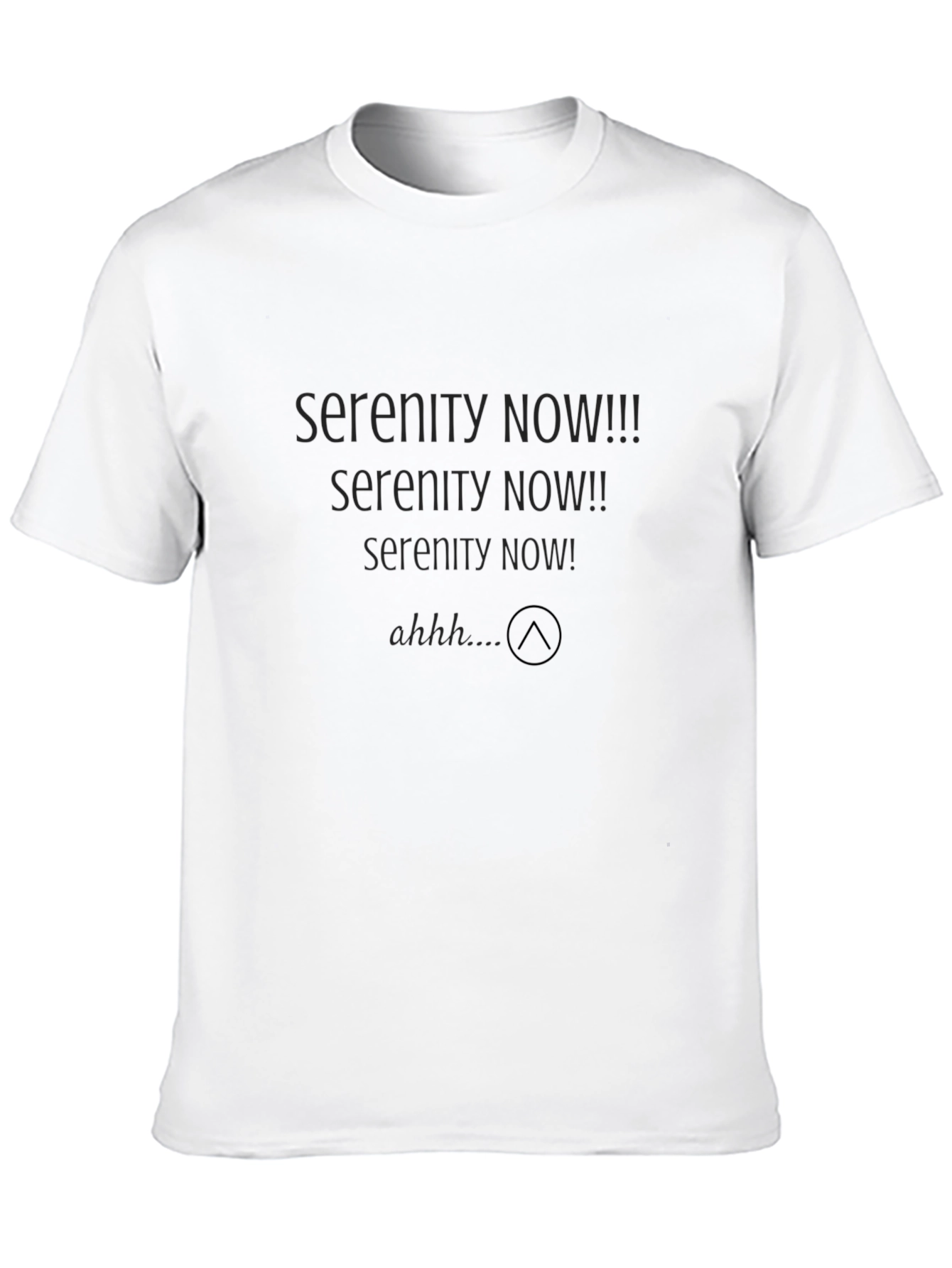 Serenity Now! Black Graphic T-Shirt