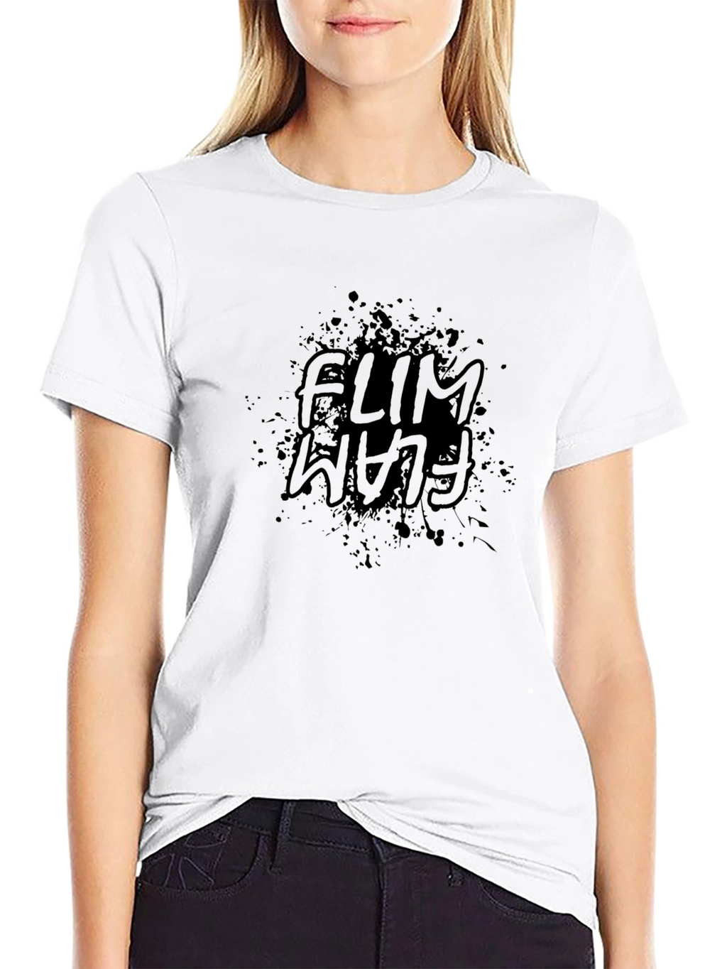 Flim Flam Black Graphic Tee - Casual Style