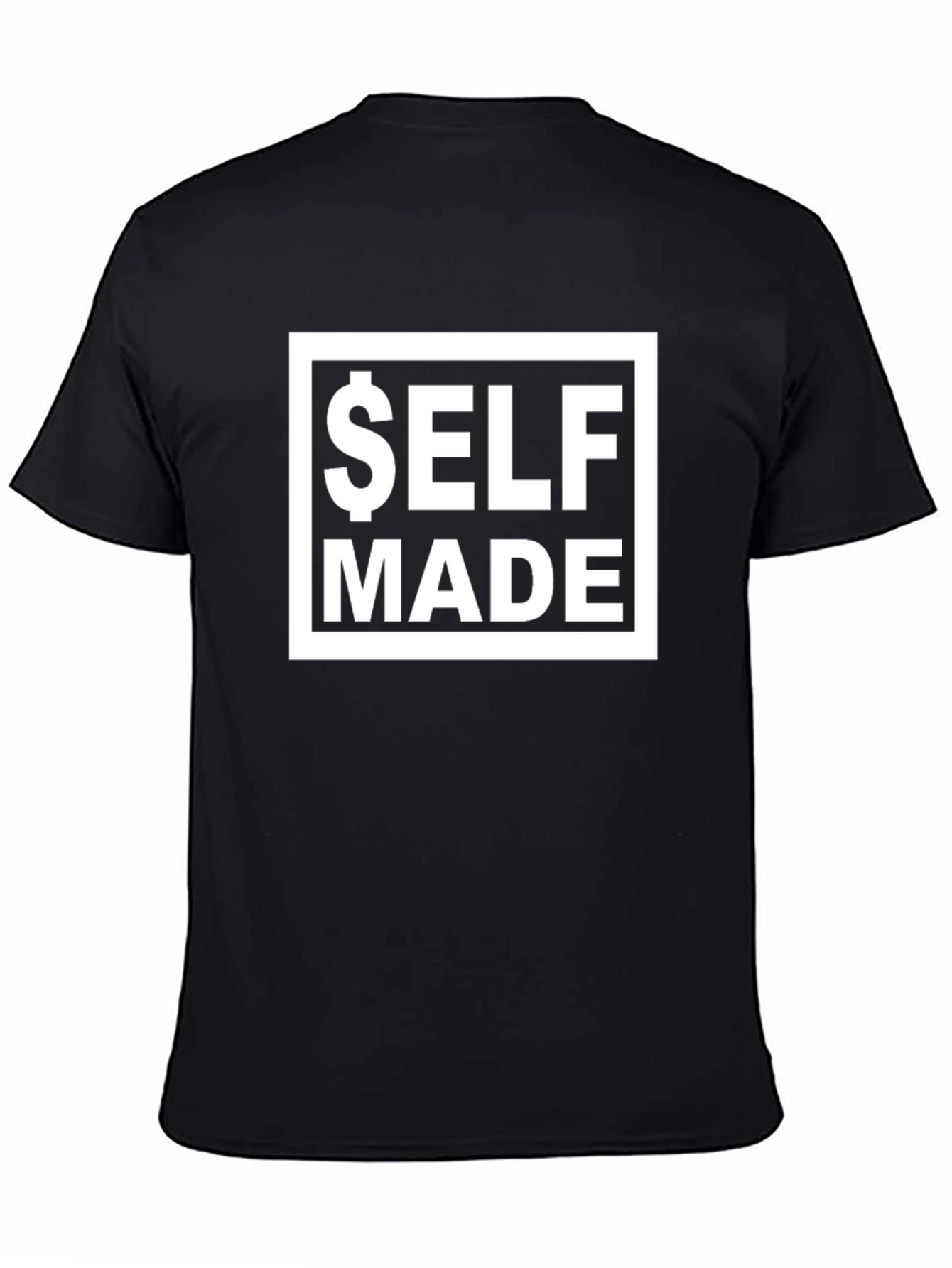 Self Made Black T-Shirt - Motivational Tee