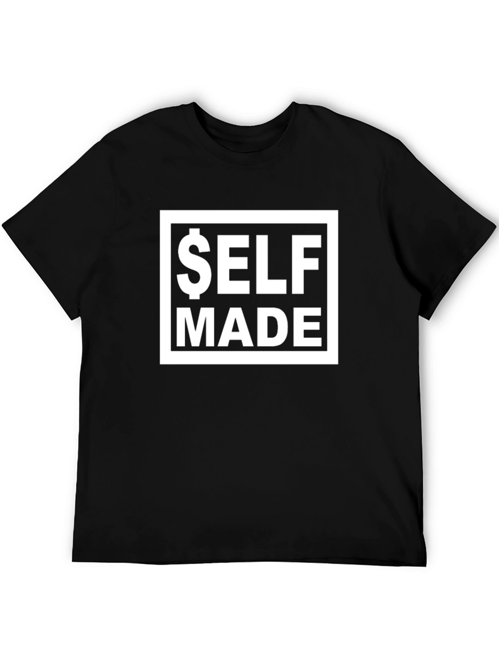 Self Made Black T-Shirt - Motivational Tee