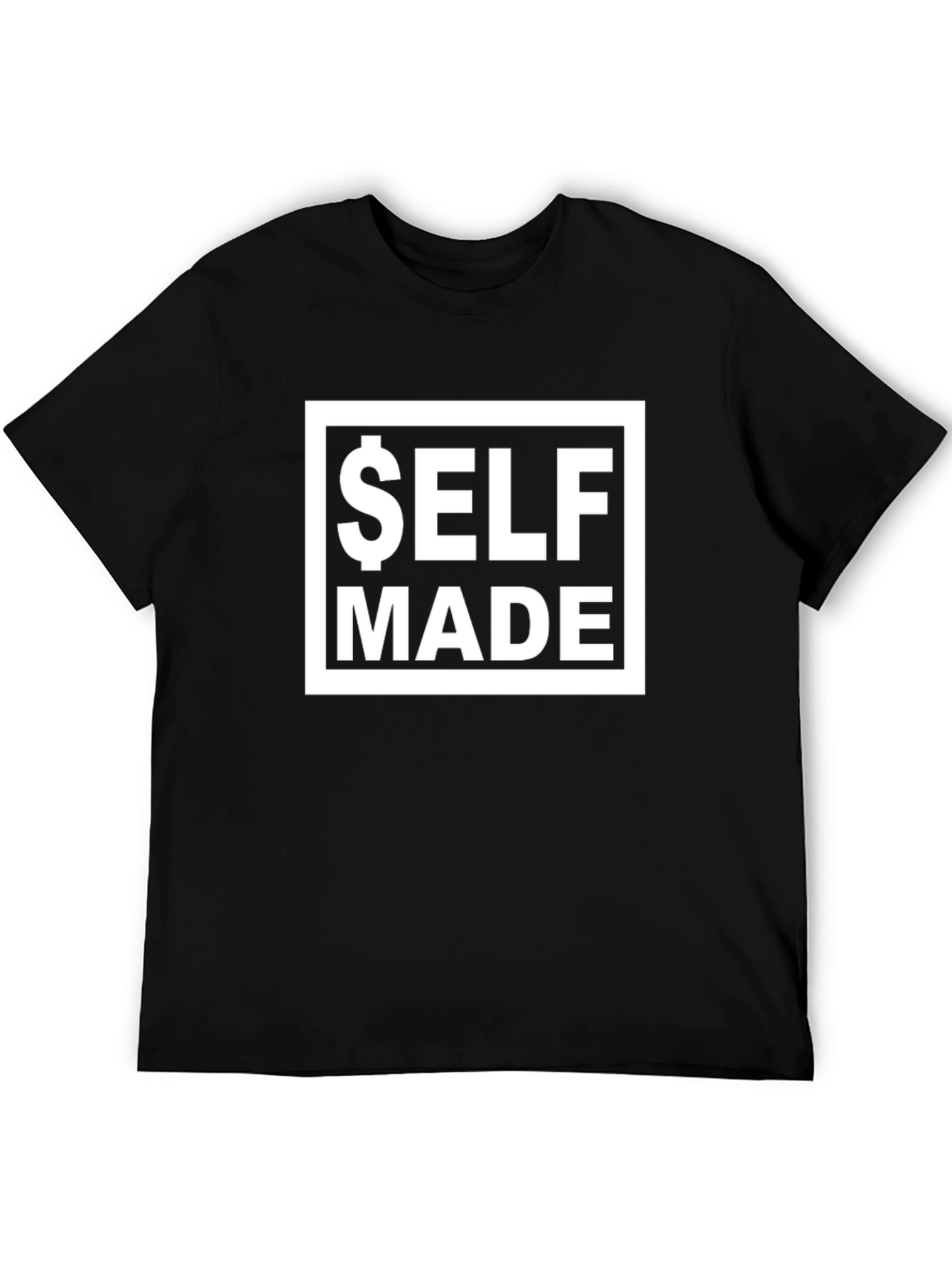 Self Made Black T-Shirt - Motivational Tee