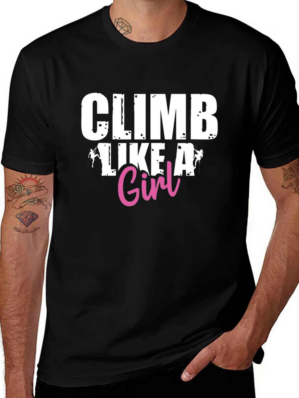 Climb Like A Girl Graphic T-Shirt