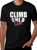 Climb Like A Girl Graphic T-Shirt