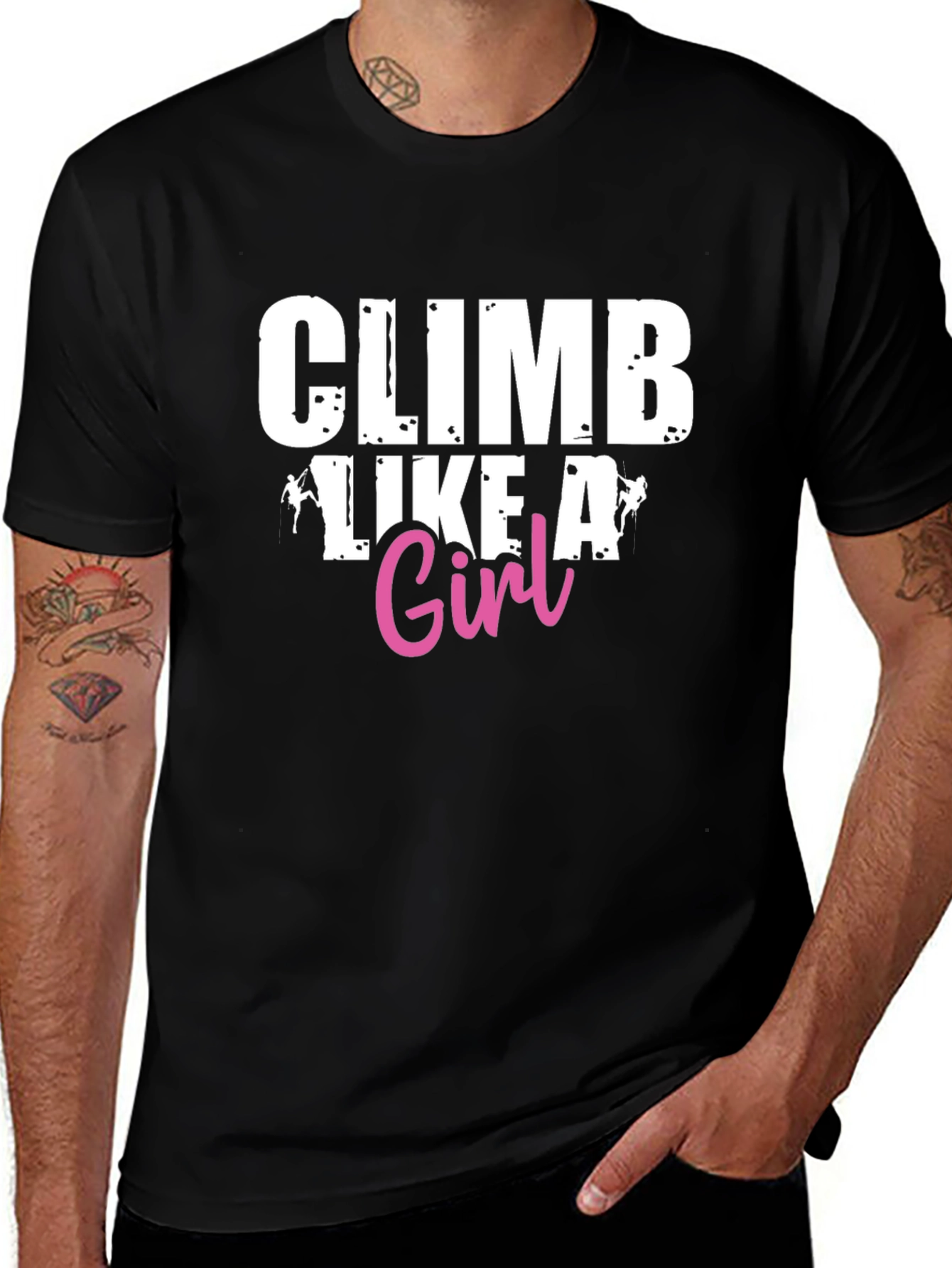 Climb Like A Girl Graphic T-Shirt