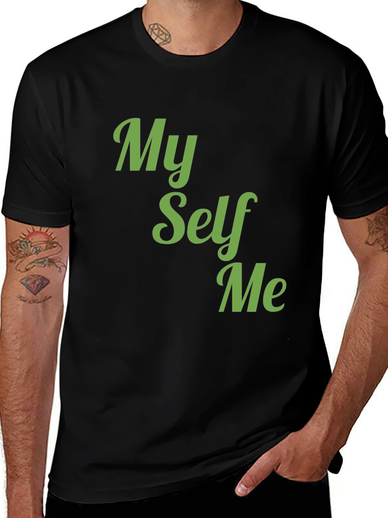 My Self Me Graphic Tee - Soft Cotton Blend T-Shirt