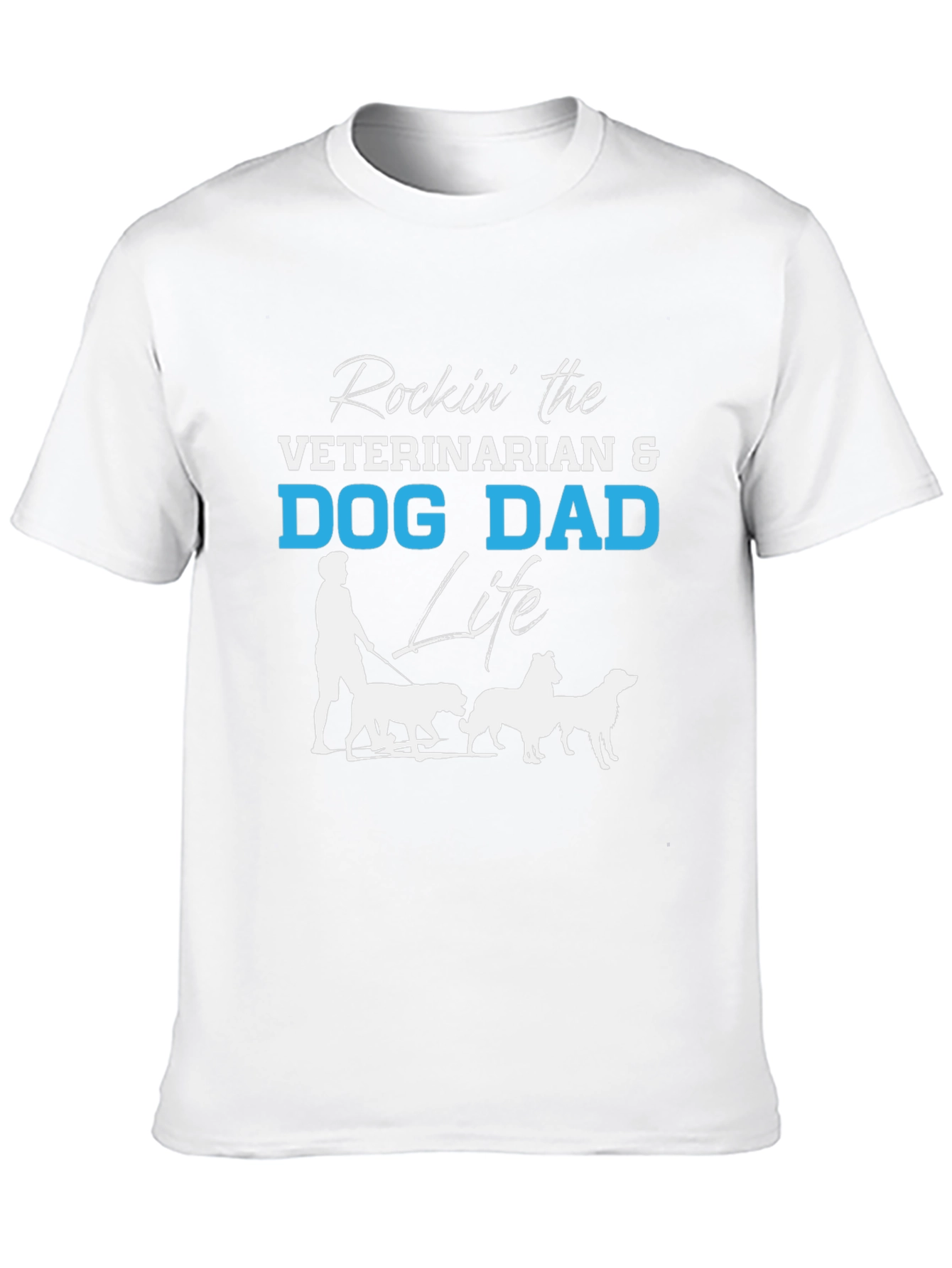 Veterinarian Dog Dad Life Graphic T-Shirt