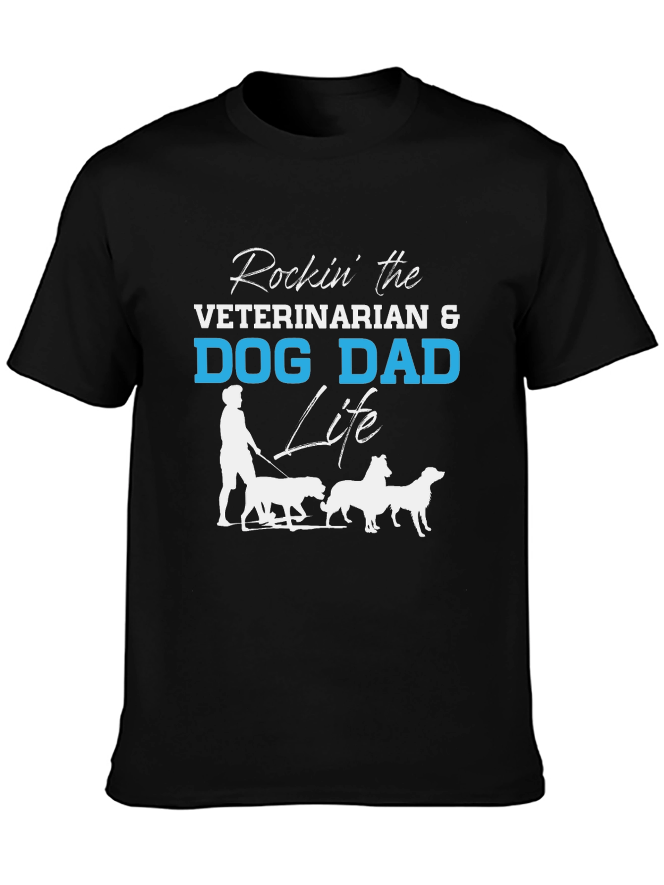 Veterinarian Dog Dad Life Graphic T-Shirt