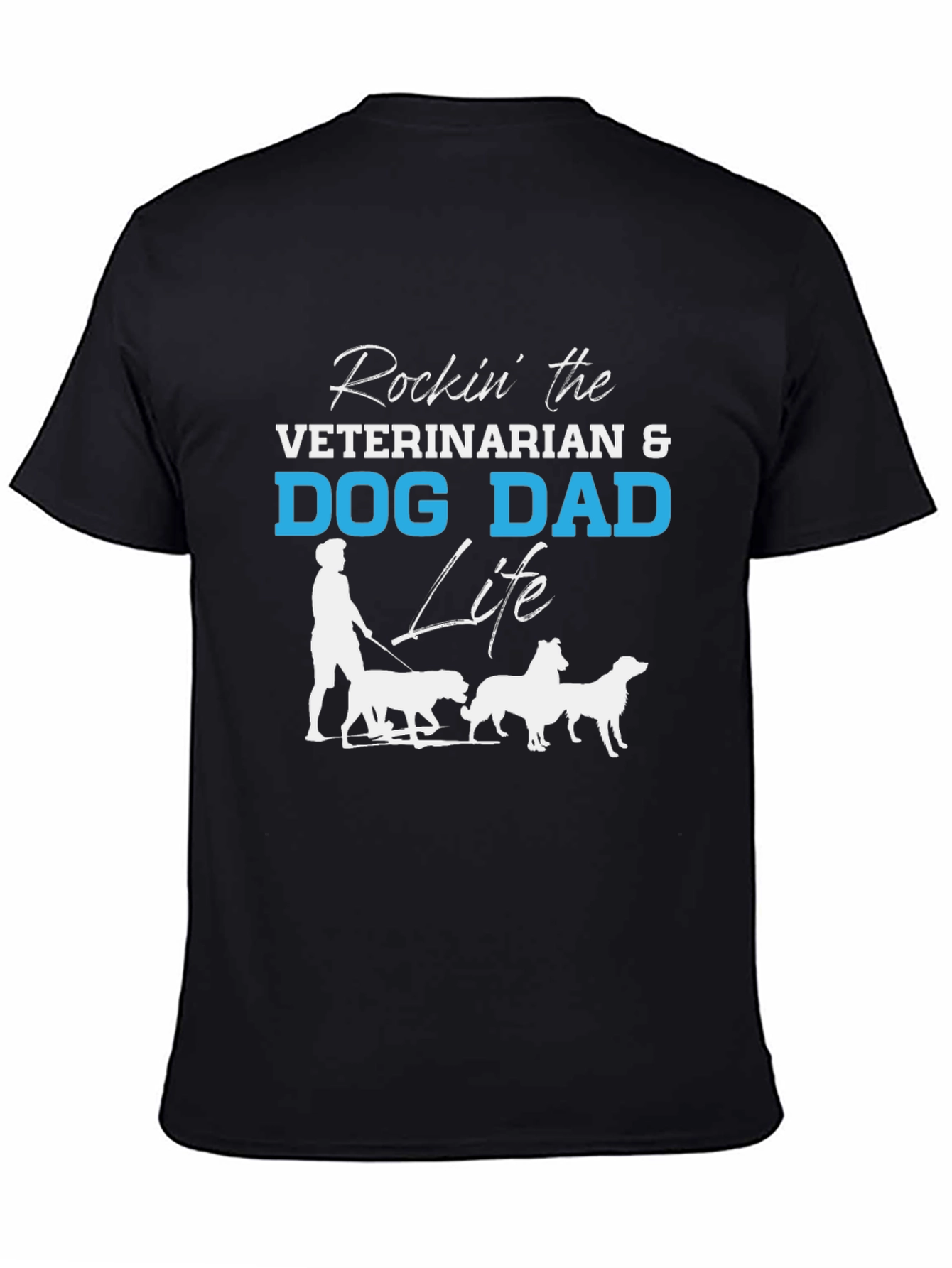 Veterinarian Dog Dad Life Graphic T-Shirt