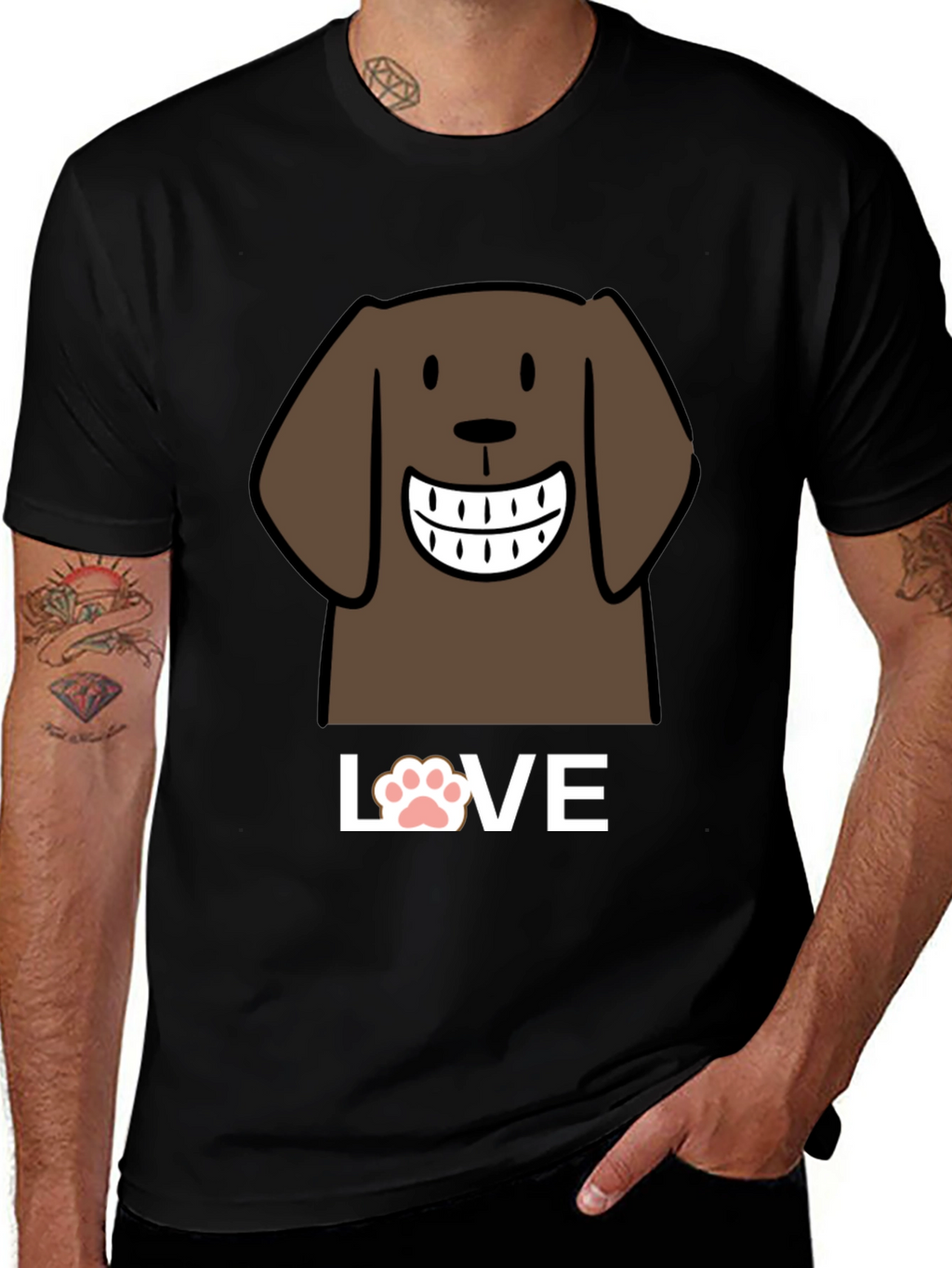 Dog Love T-Shirt - Cute Canine Design