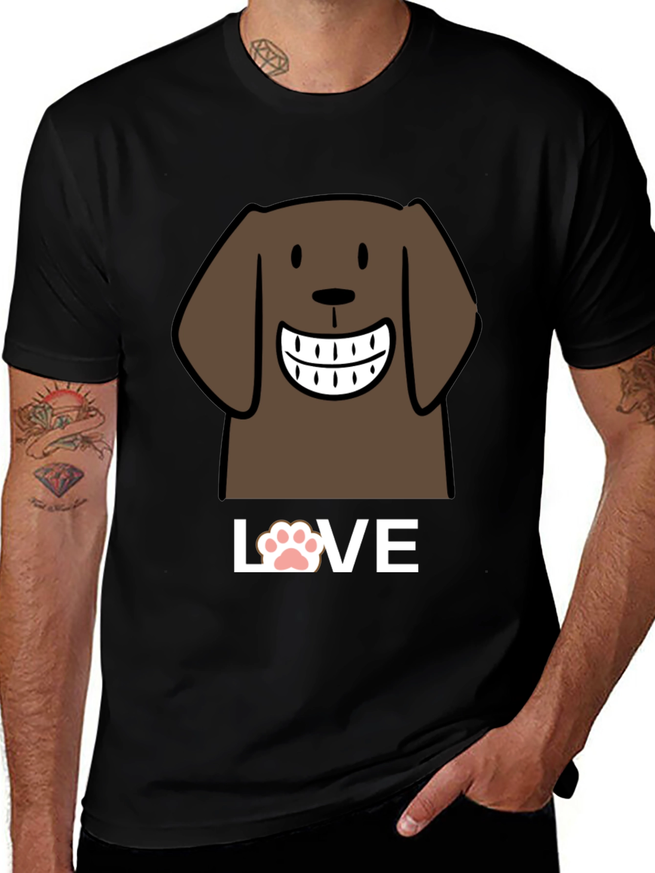 Dog Love T-Shirt - Cute Canine Design