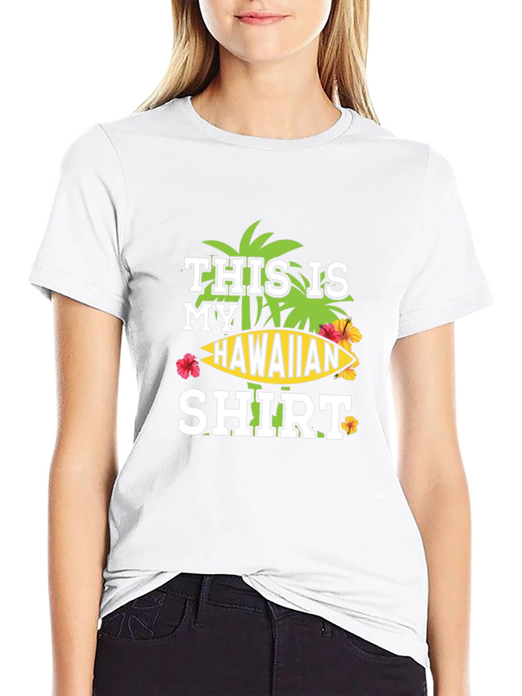 Hawaiian Shirt Graphic Tee - Island Vibes