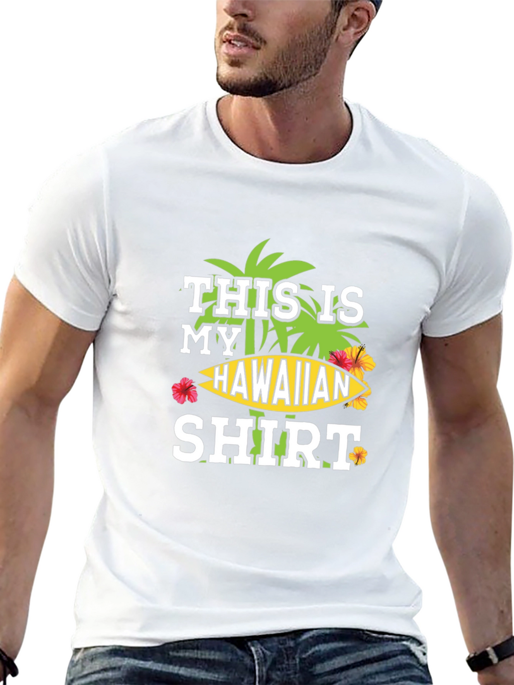 Hawaiian Shirt Graphic Tee - Island Vibes