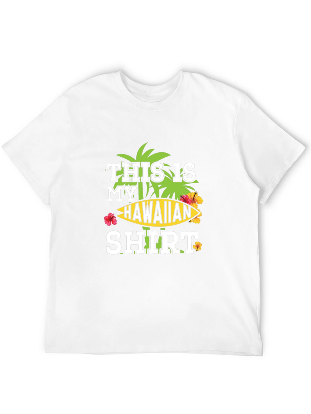 Hawaiian Shirt Graphic Tee - Island Vibes