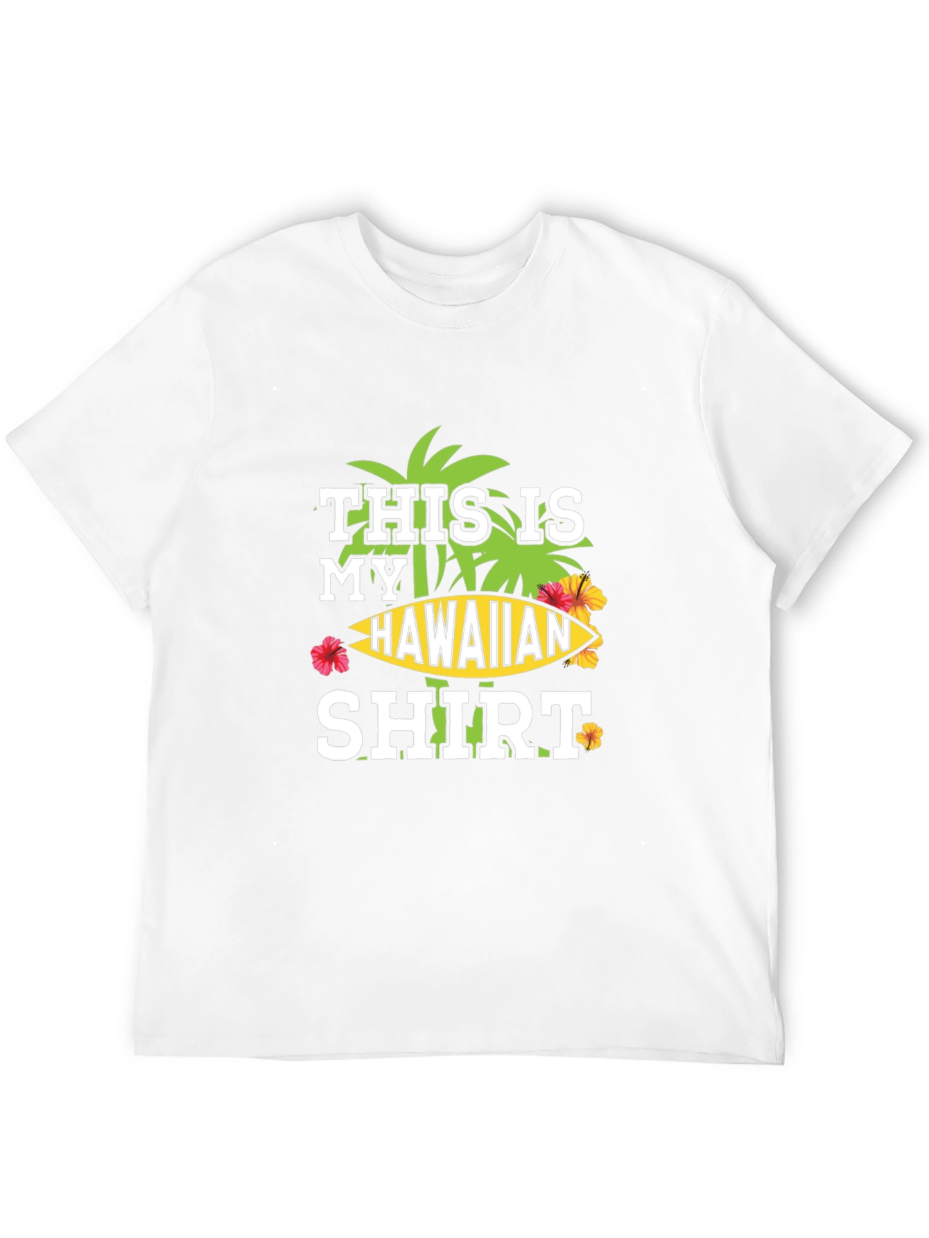 Hawaiian Shirt Graphic Tee - Island Vibes