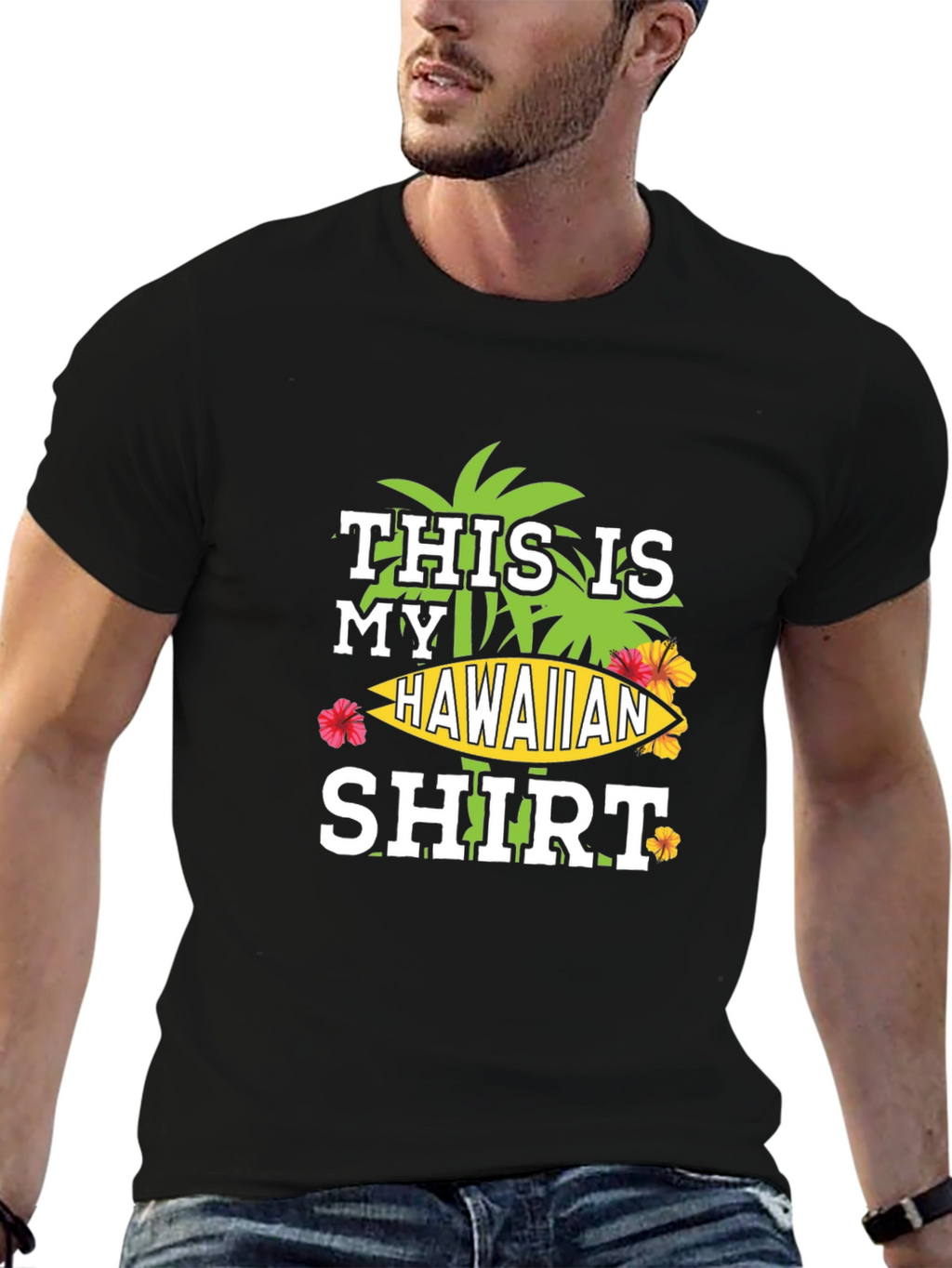 Hawaiian Shirt Graphic Tee - Island Vibes