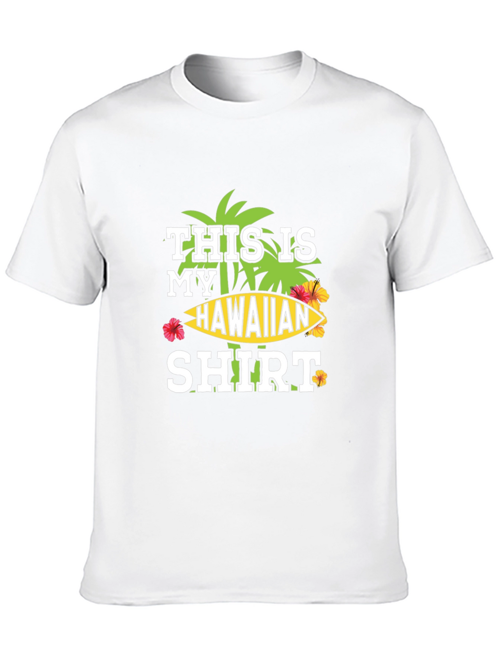 Hawaiian Shirt Graphic Tee - Island Vibes