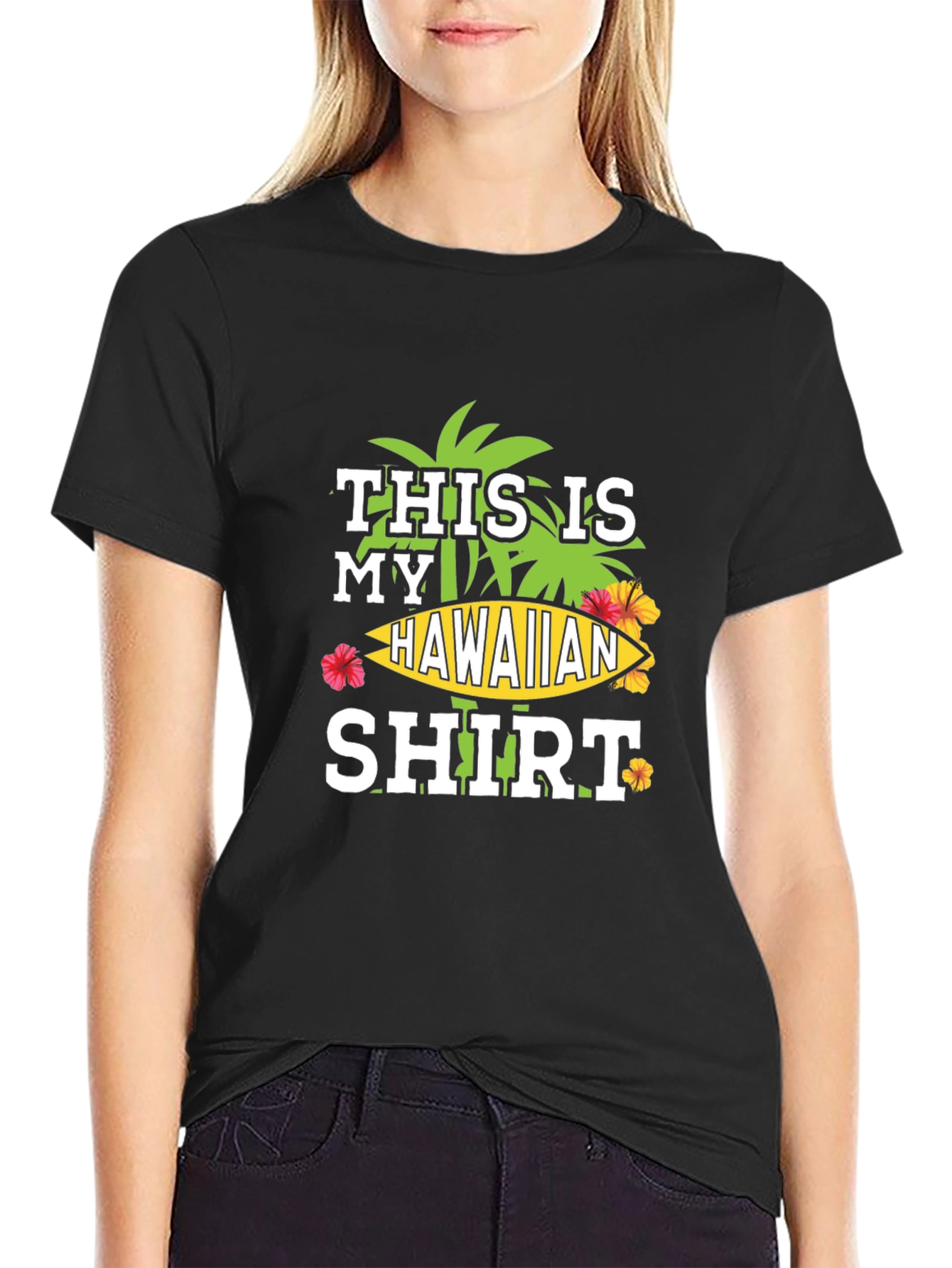 Hawaiian Shirt Graphic Tee - Island Vibes