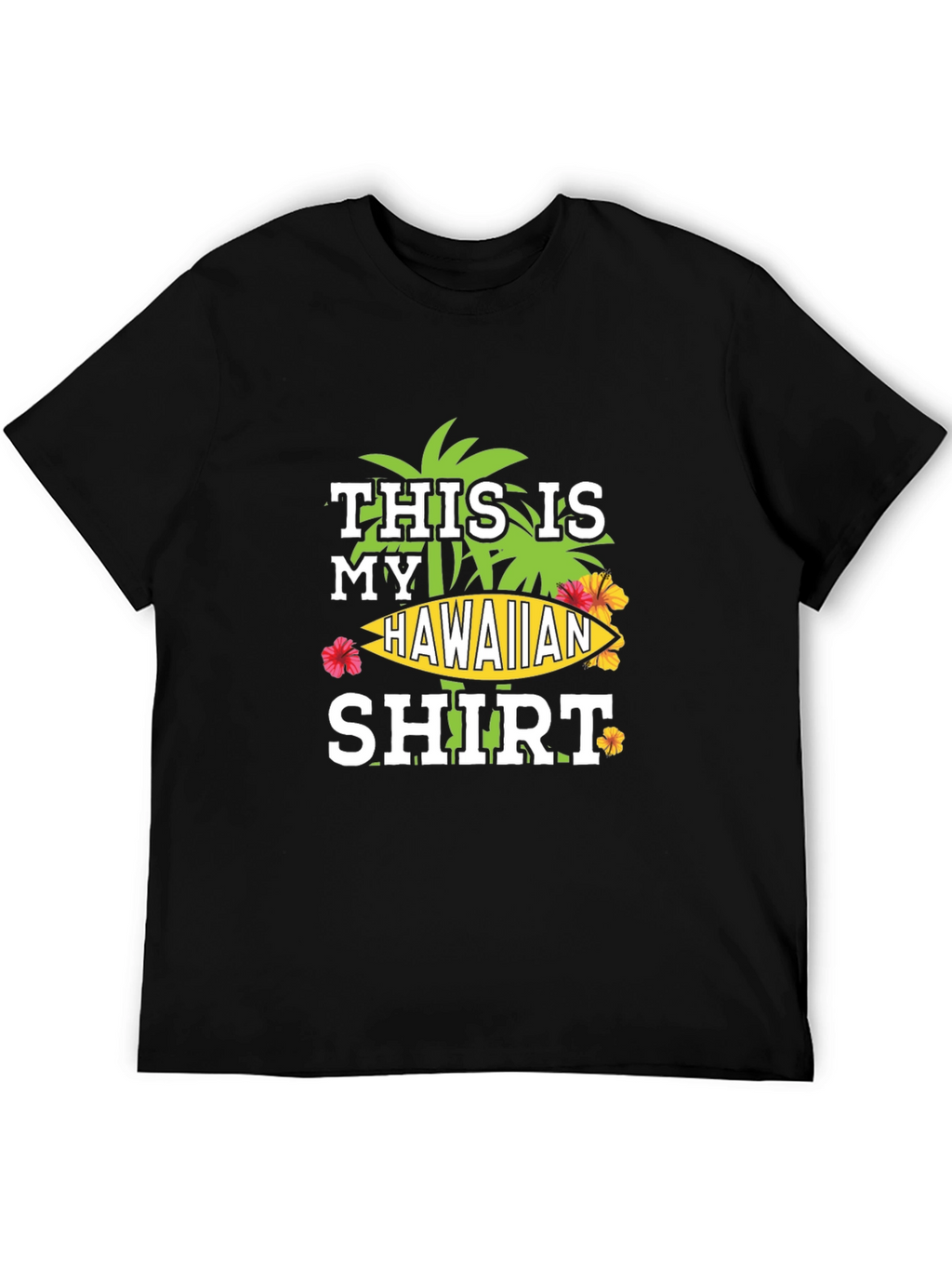 Hawaiian Shirt Graphic Tee - Island Vibes