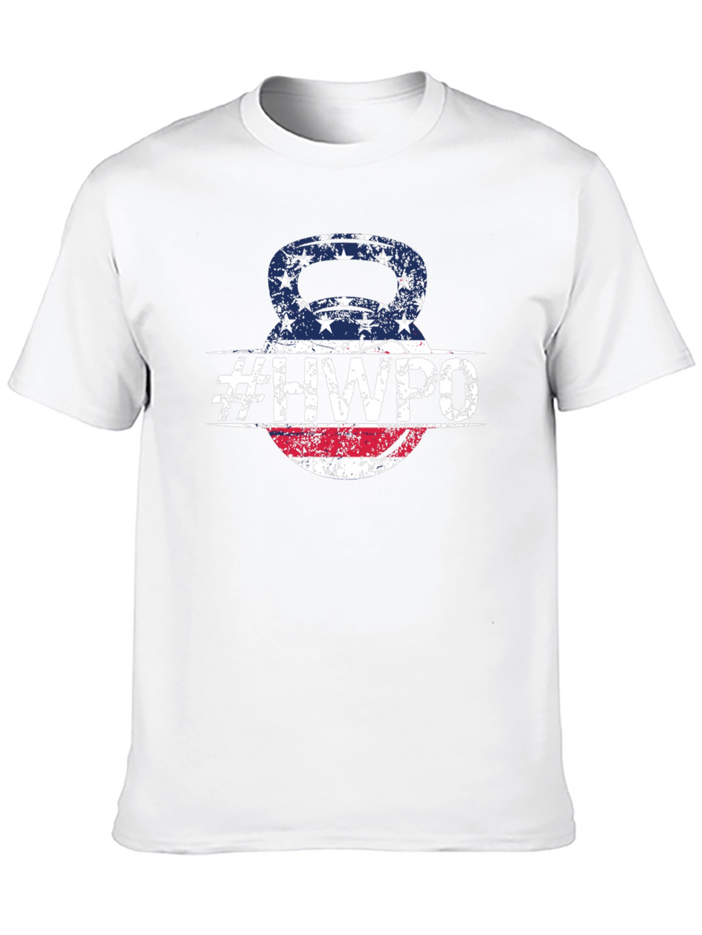 HWPO Kettlebell American Flag T-Shirt