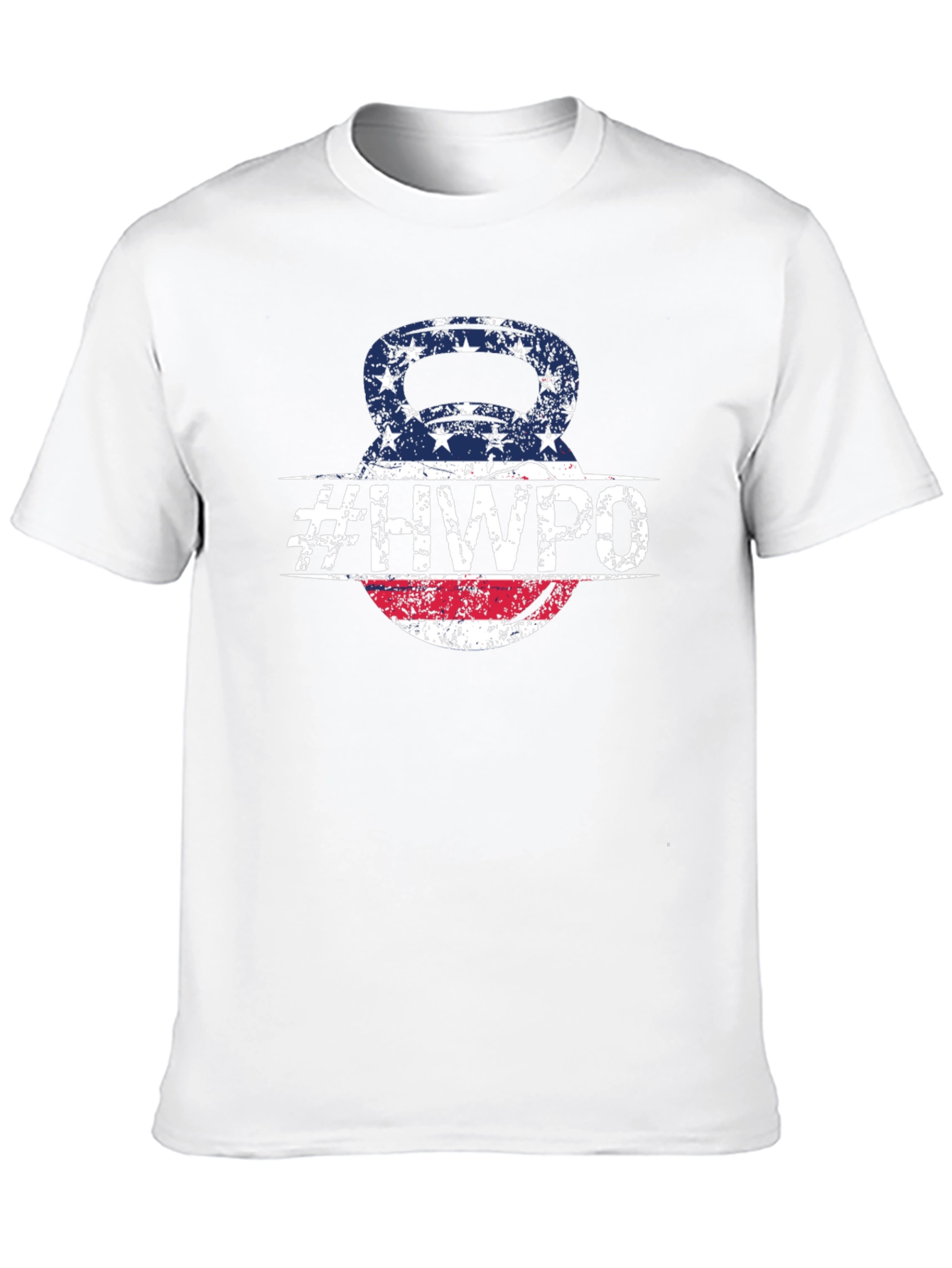 HWPO Kettlebell American Flag T-Shirt