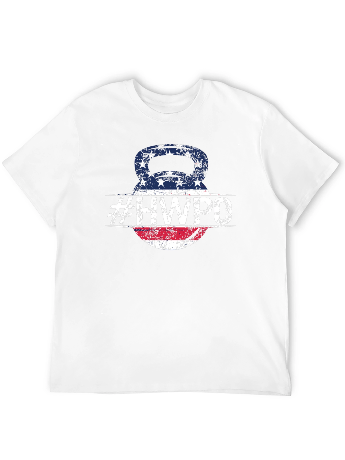 HWPO Kettlebell American Flag T-Shirt