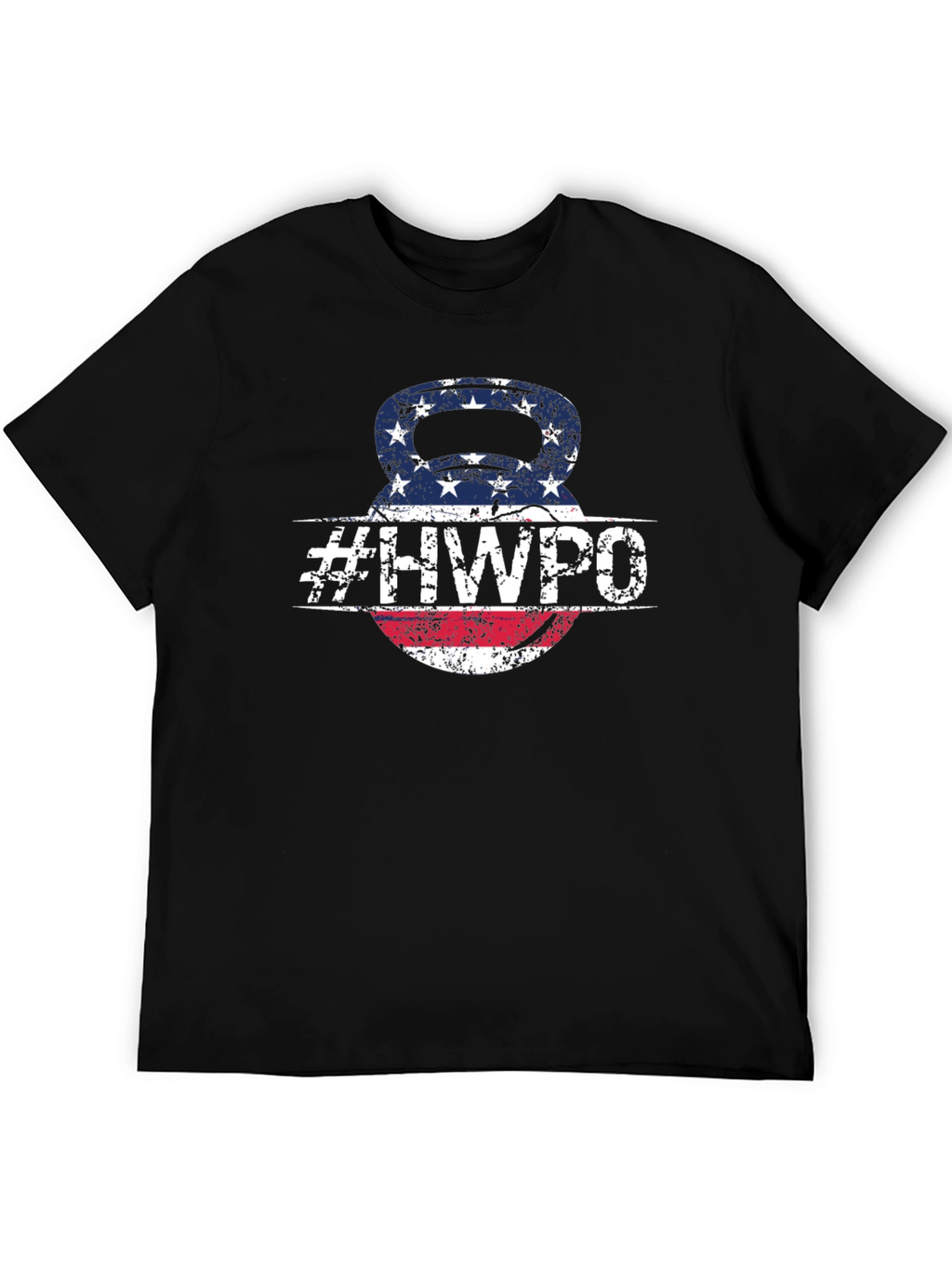 HWPO Kettlebell American Flag T-Shirt