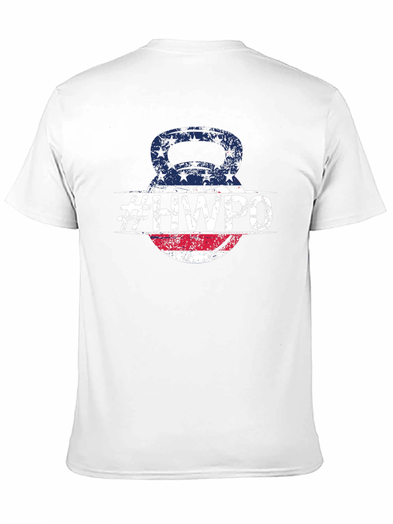 HWPO Kettlebell American Flag T-Shirt