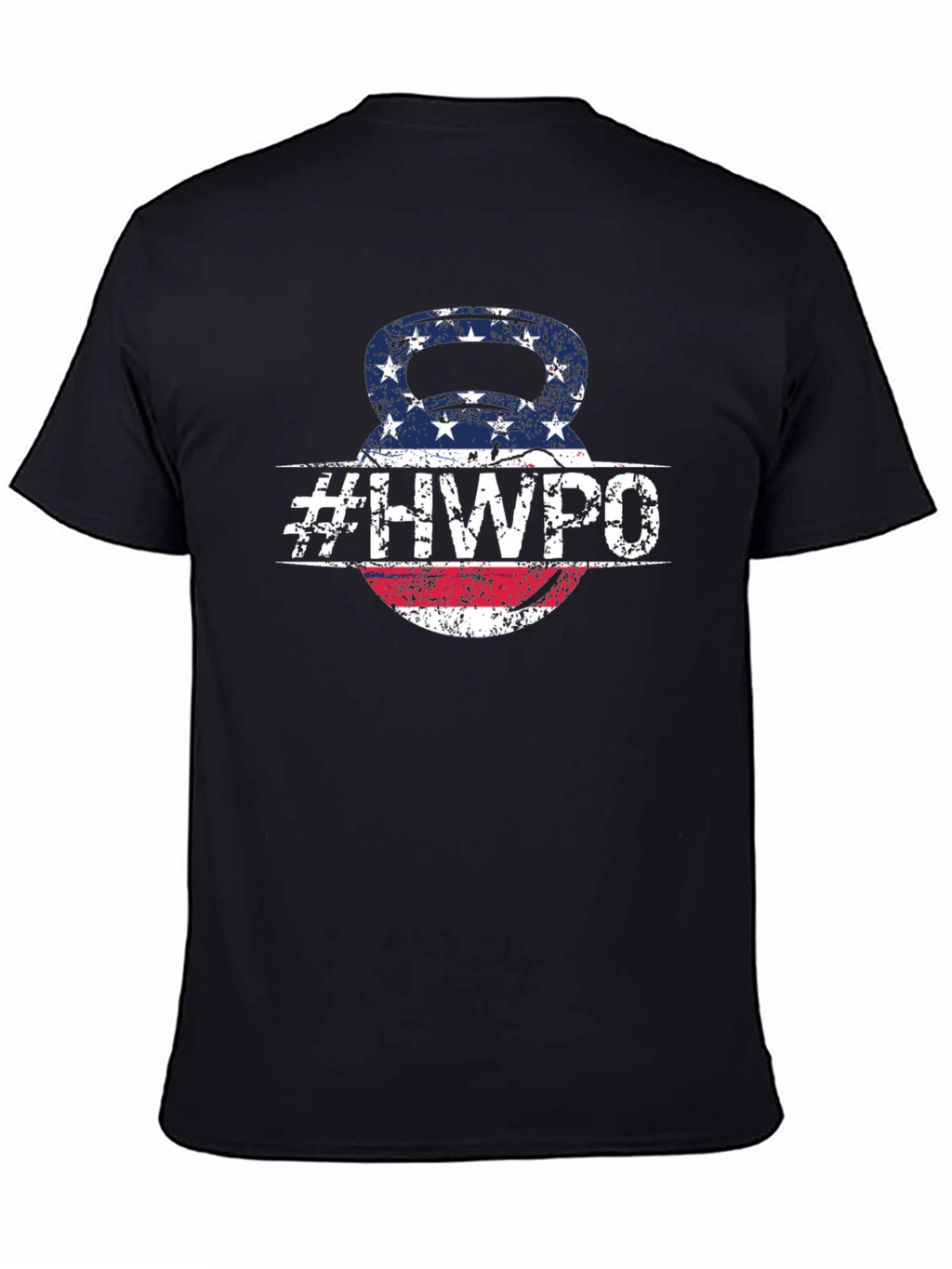 HWPO Kettlebell American Flag T-Shirt
